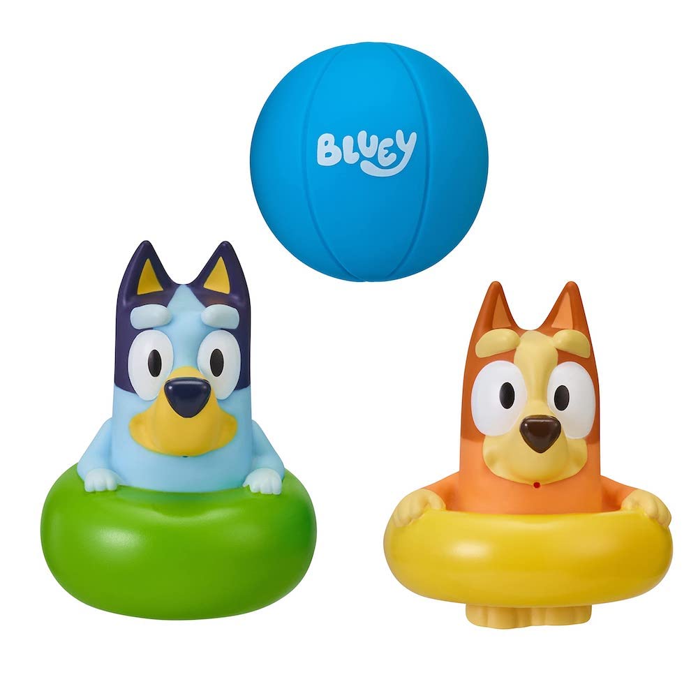 Bluey Bath Squirters Pack of 3 – Lightweight Floating Bath Toys with Bingo & Beach Ball | Ages 3+