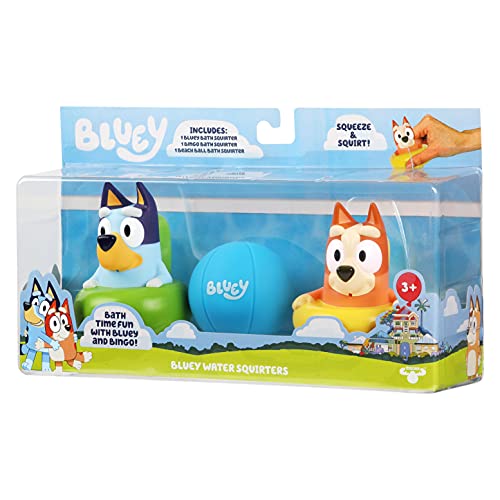 Bluey Bath Squirters Pack of 3 – Lightweight Floating Bath Toys with Bingo & Beach Ball | Ages 3+