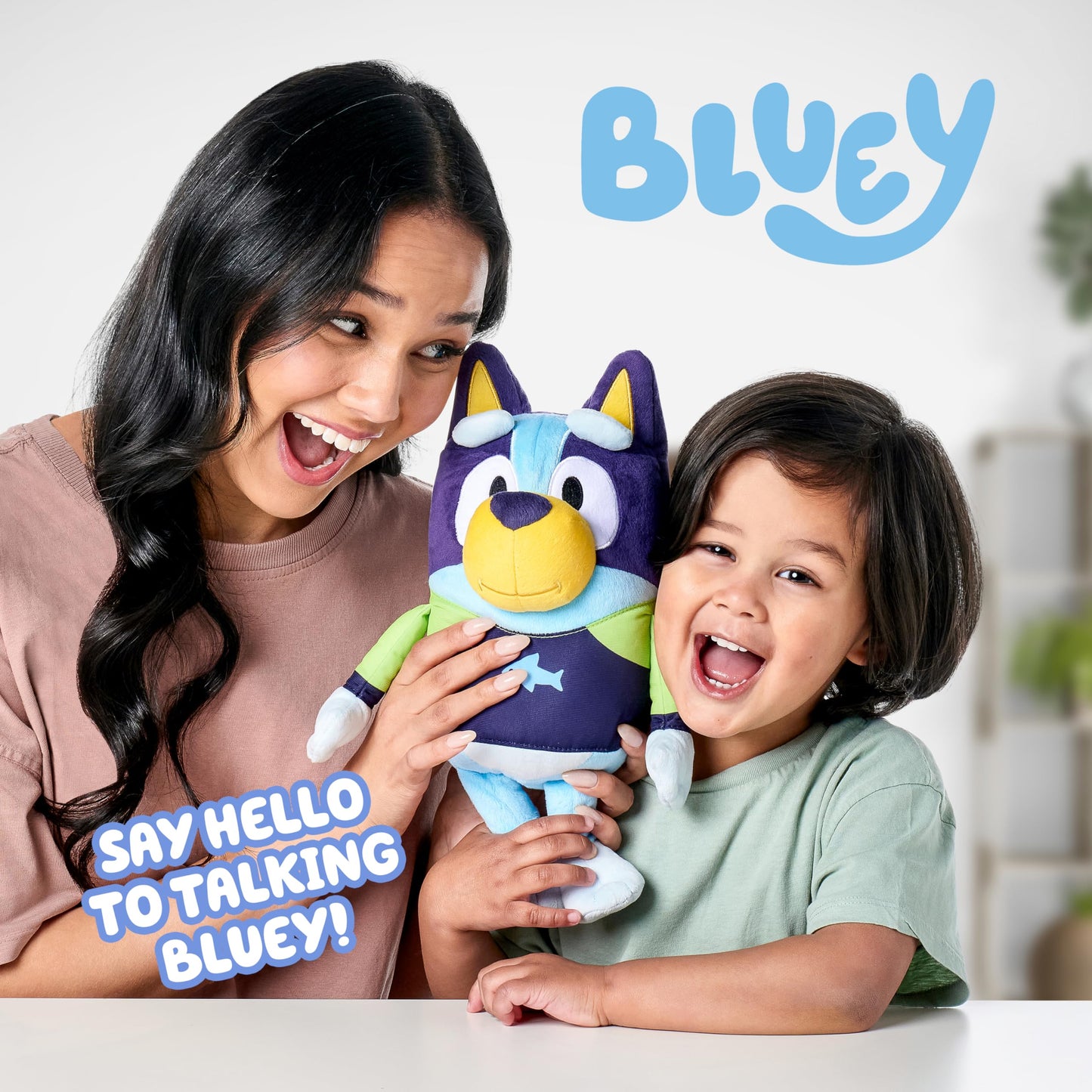Bluey Beach Edition Talking Plush – 13” Singing Toy with 9 Phrases for Kids