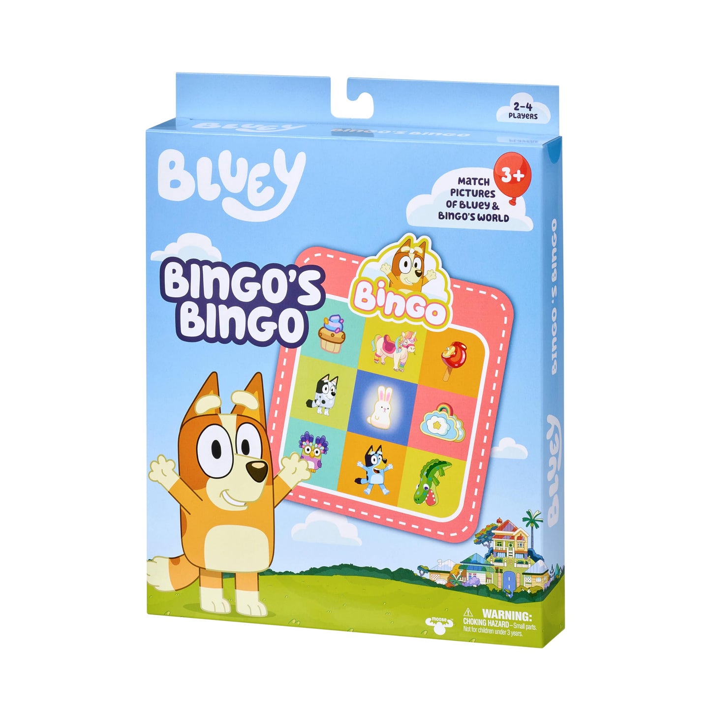 Bluey Bingo’s Bingo Card Game — Kids Image Matching with 40 Cards, 48 Chips & 12 Scoring Chips