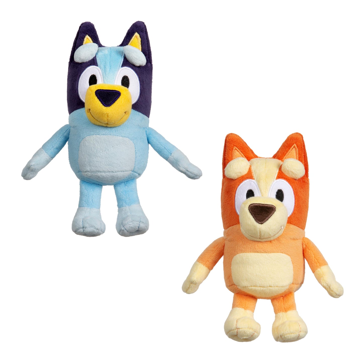 Bluey Bingo Plush Bundle – Exclusive 2-Pack Soft Toys with Deluxe Fabric & Embroidered Details