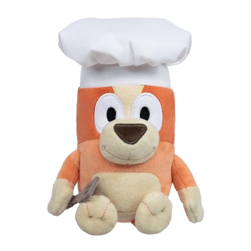 Bluey Friends Plush: Chef Bingo with Hat & Spatula | Soft Toy for Imaginative Play