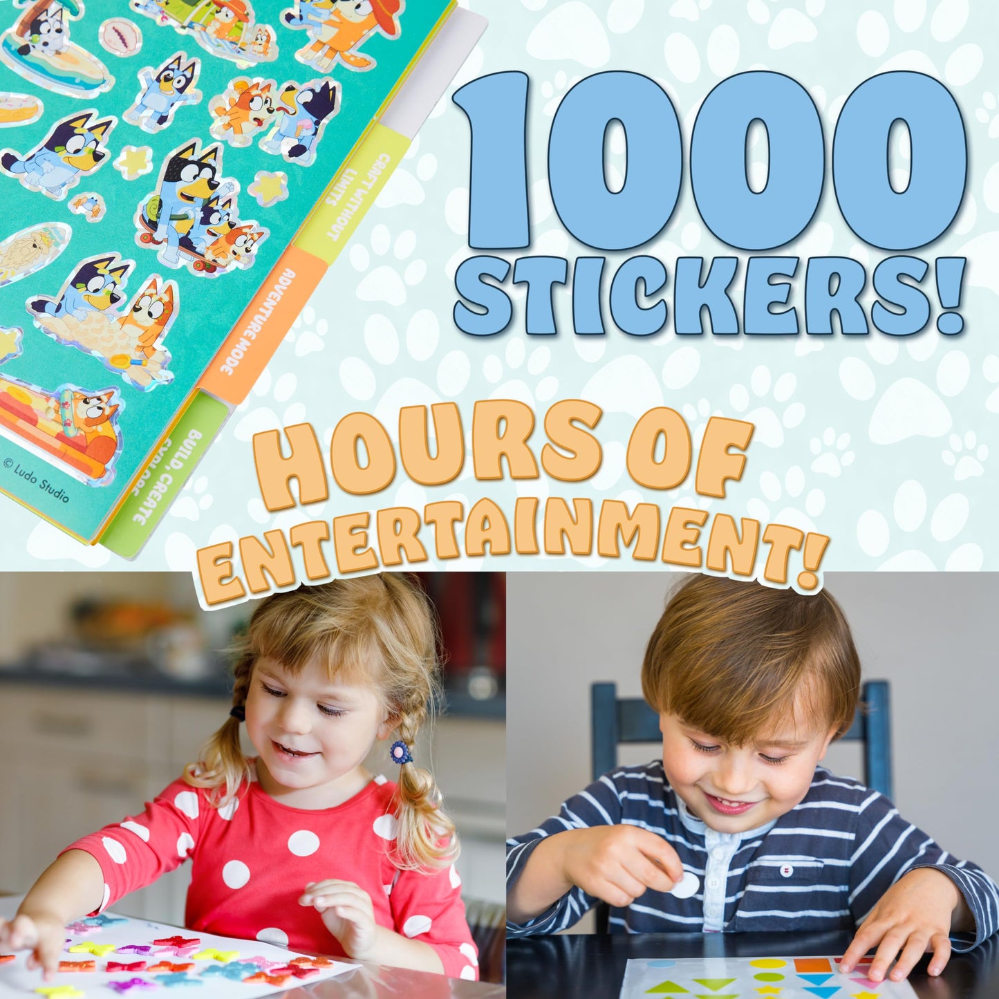 Bluey Sticker Book for Kids | 28 Sticker Sheets & 1000+ Stickers