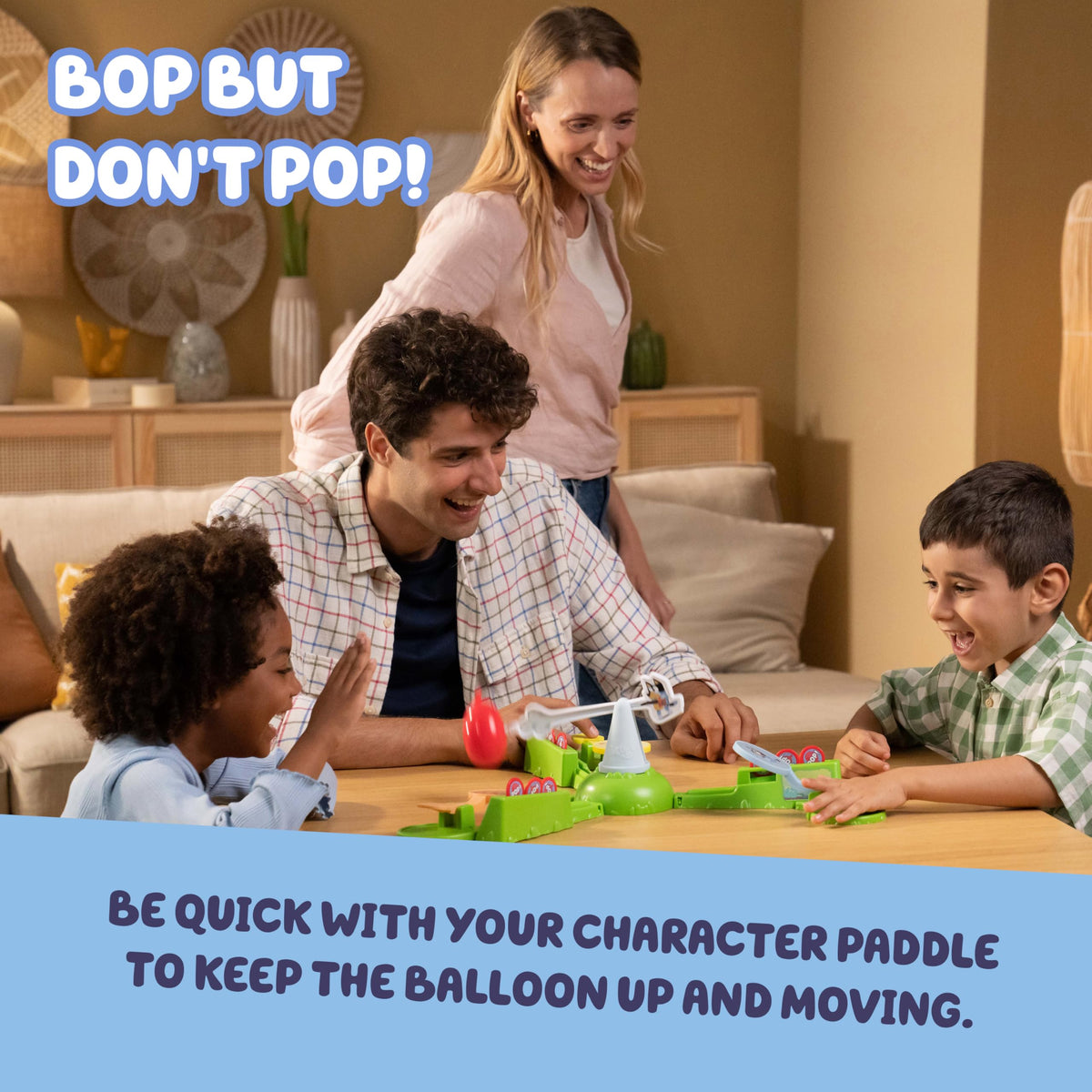 Bluey Keepy Uppy Game – Motorized Balloon Challenge for 4+ Players