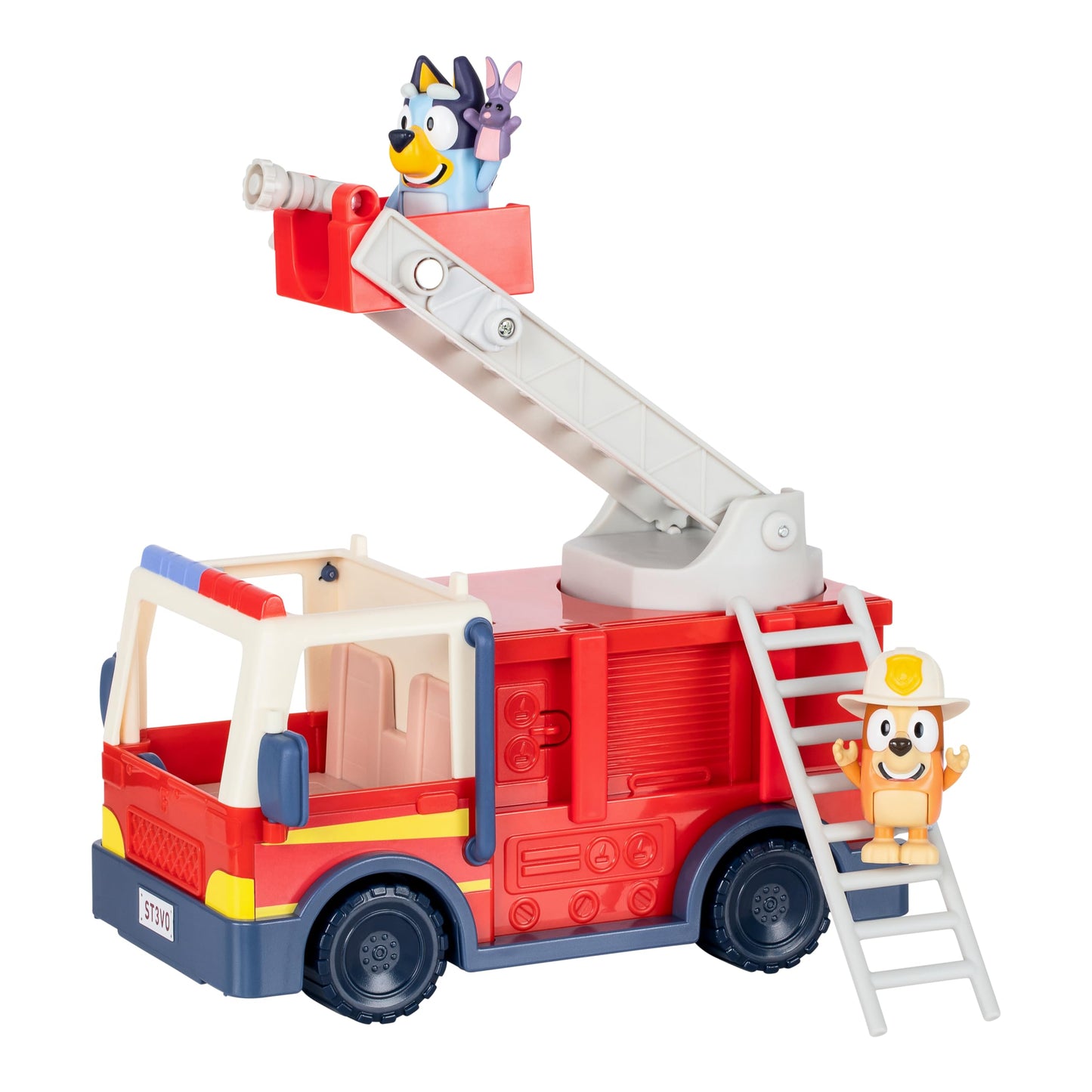 Bluey Firetruck Playset with Firefighter Bingo – Interactive Ladder & Hoses (Ages 3+)
