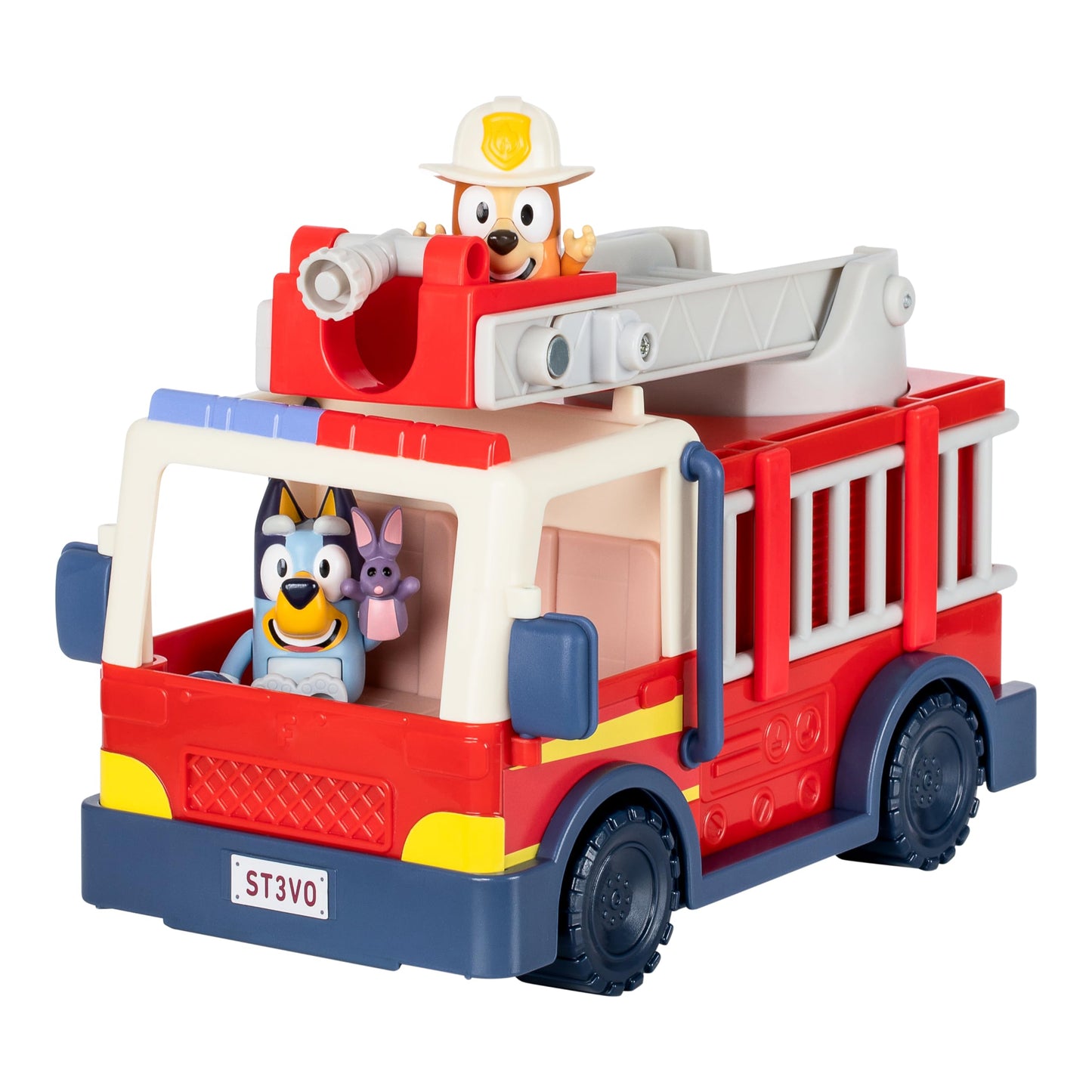 Bluey Firetruck Playset with Firefighter Bingo – Interactive Ladder & Hoses (Ages 3+)