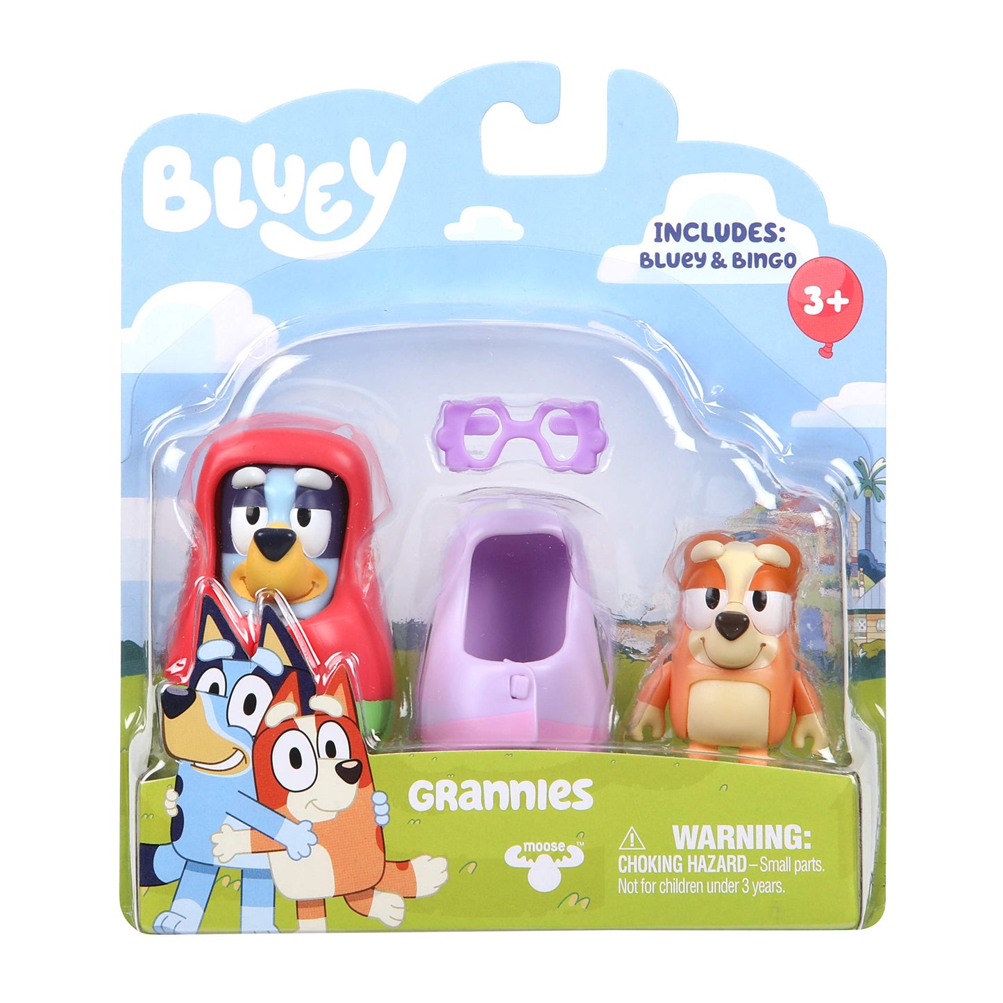Bluey Grannies Bingo 2.5-inch Figures – 2 Pack, Multicolor | 13041