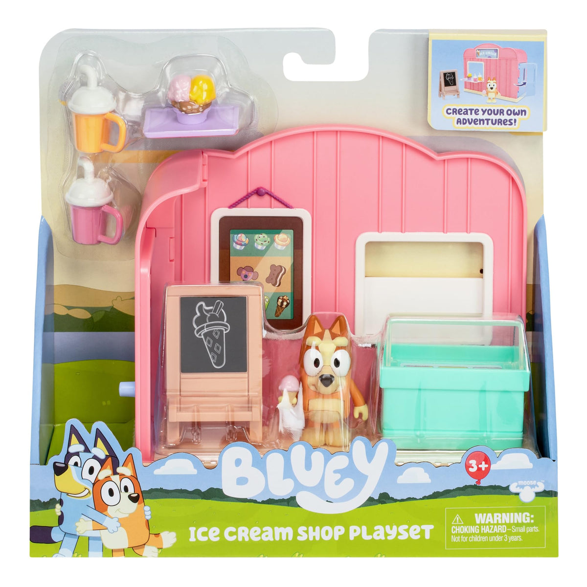 Bluey Ice Cream Shop Playset – Immersive Ice Cream Toy with Bingo Figurine (Ages 3+)