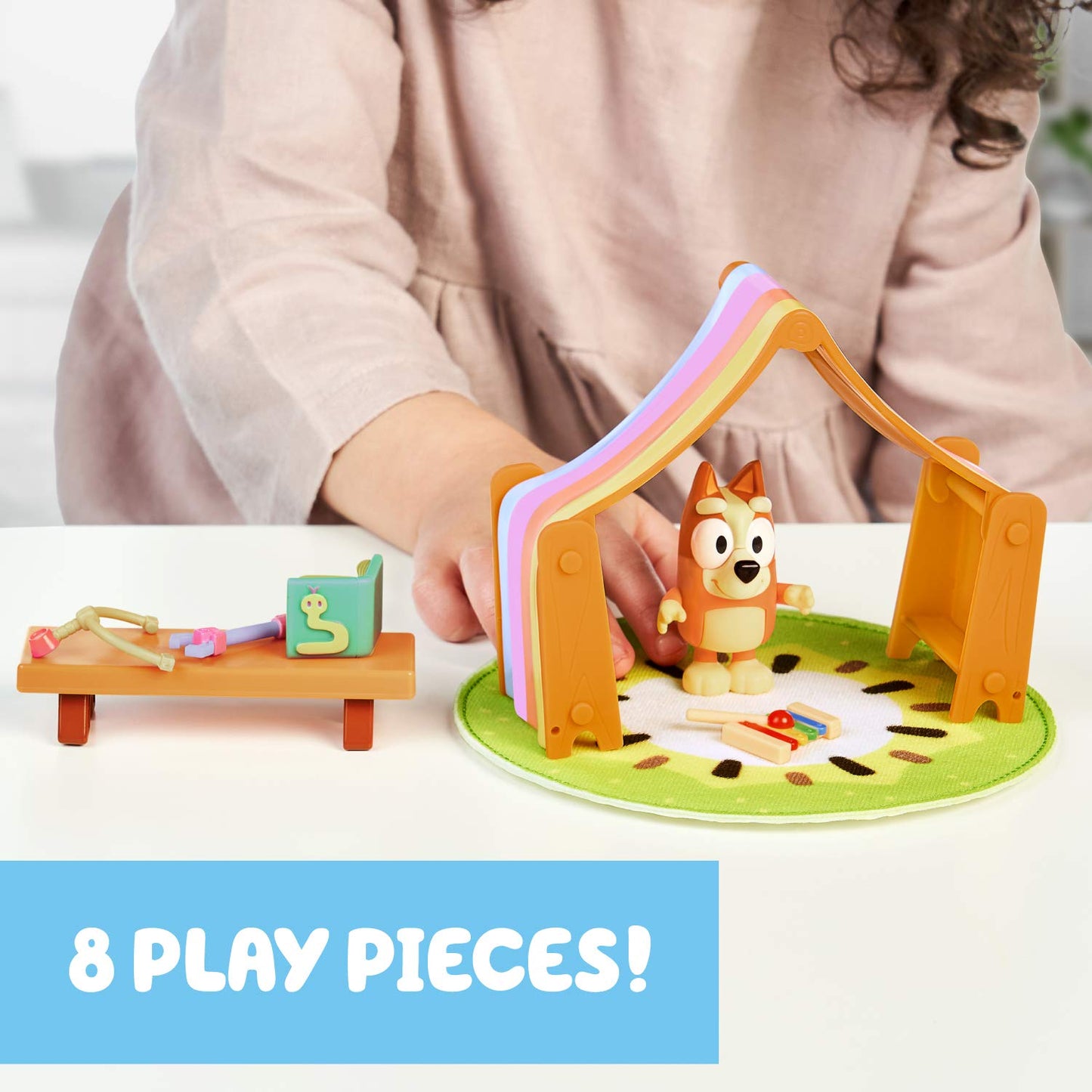 Bluey Mini Playset - Playroom, Multicolor | Bingo Figure & Accessories