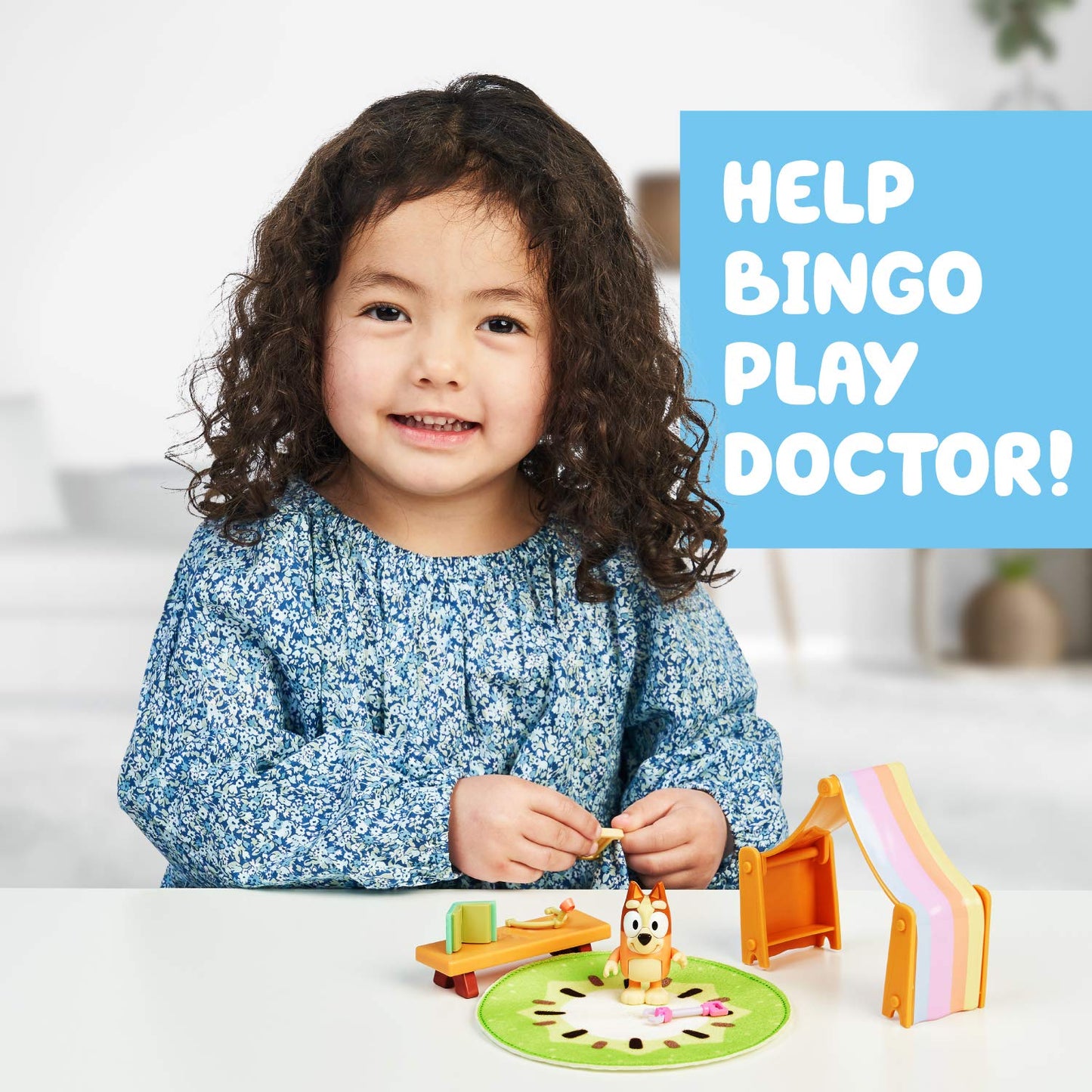 Bluey Mini Playset - Playroom, Multicolor | Bingo Figure & Accessories