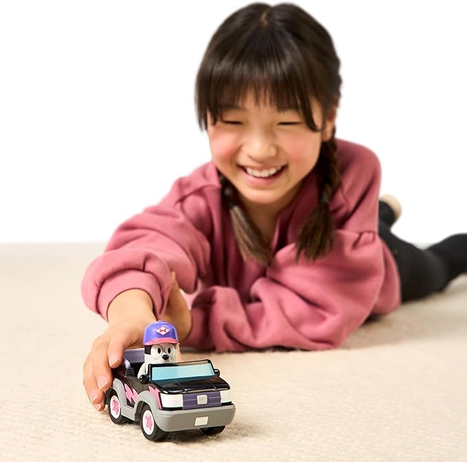 Bluey Basic Pizza Girls Car with Muffin Figure | Durable Toddler Toy for Ages 3+