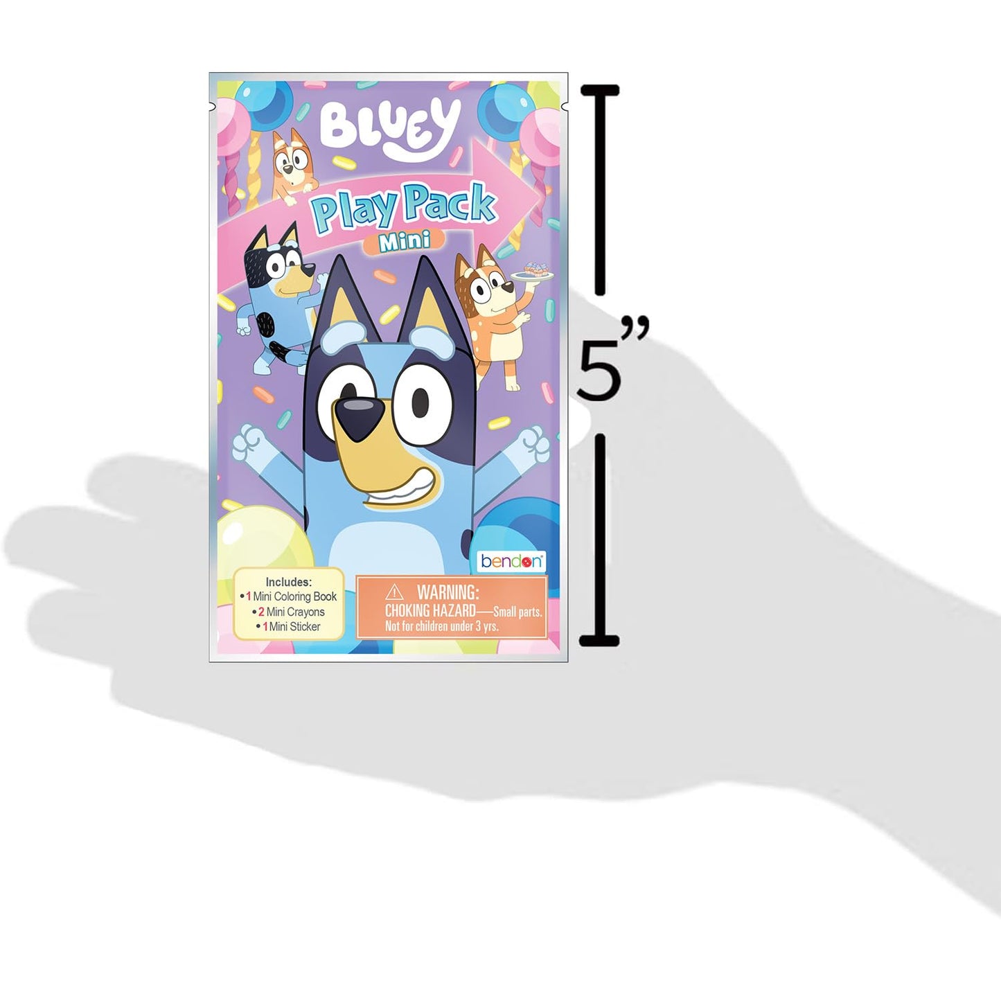 Bluey Play Packs - 10-Pack Party Favors with Coloring Pad, 2 Mini Crayons & Sticker | Officially Licensed