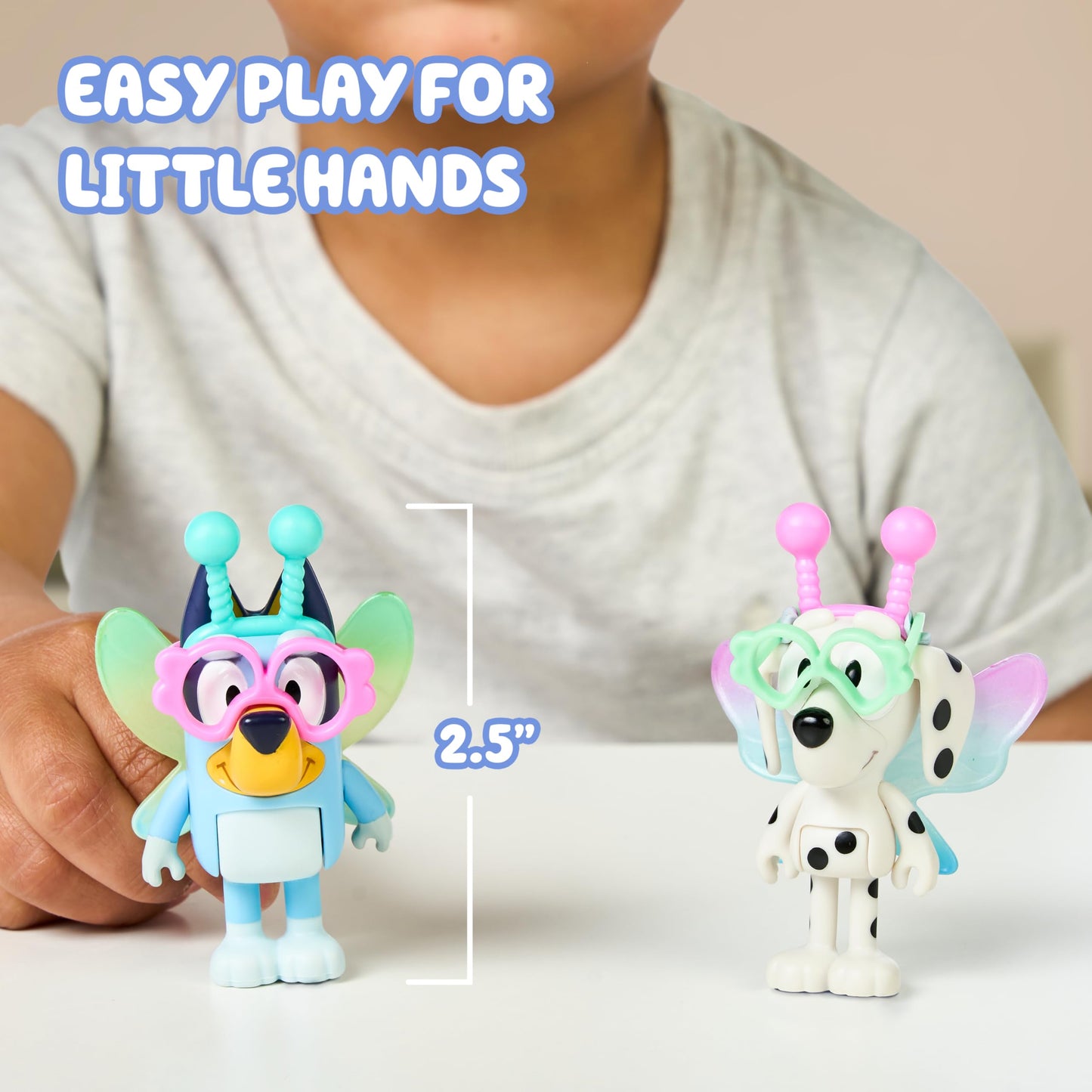 Bluey Alien Toy Figurines Pack — 2 Poseable Figures for Kids 3+