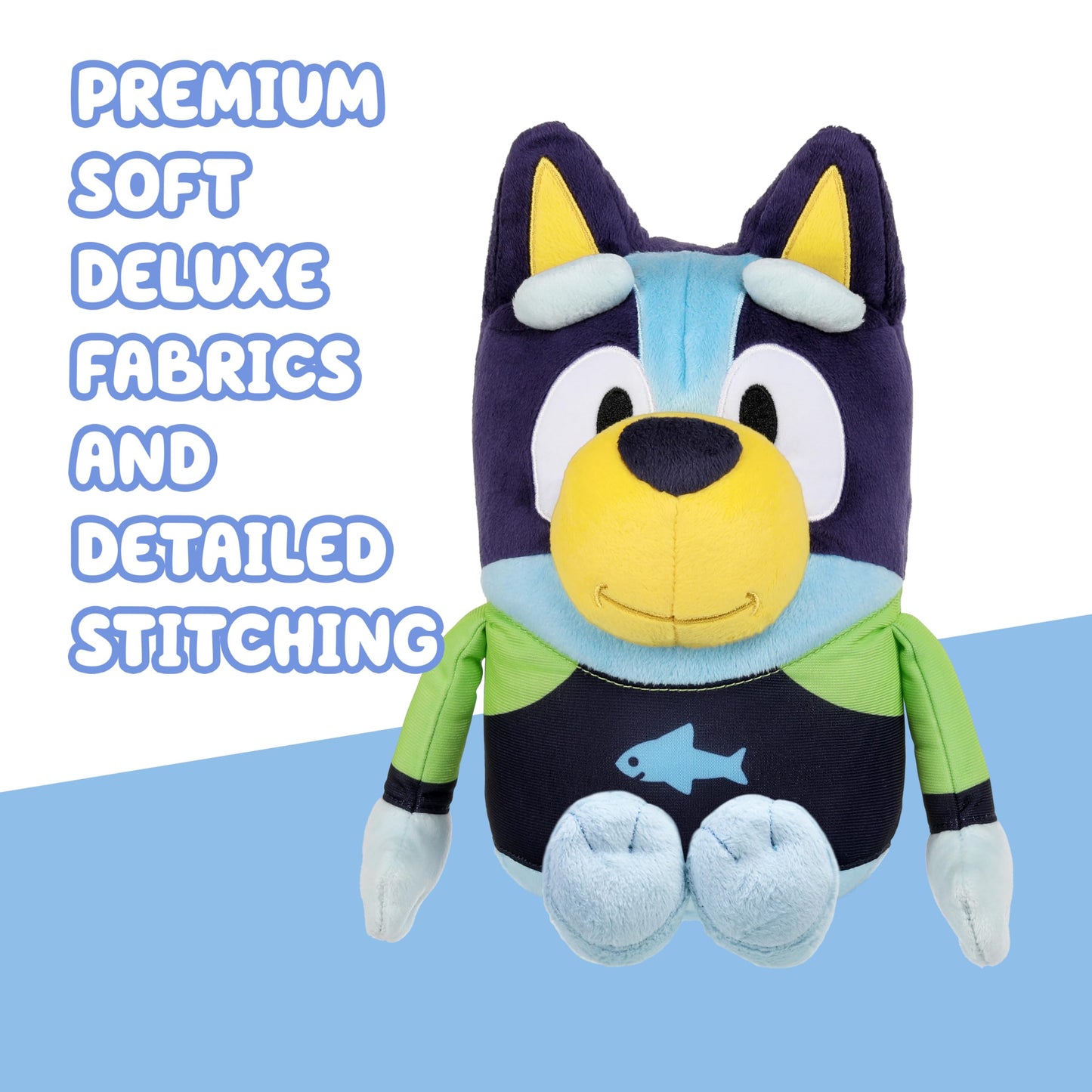 Bluey Beach Edition Talking Plush – 13” Singing Toy with 9 Phrases for Kids