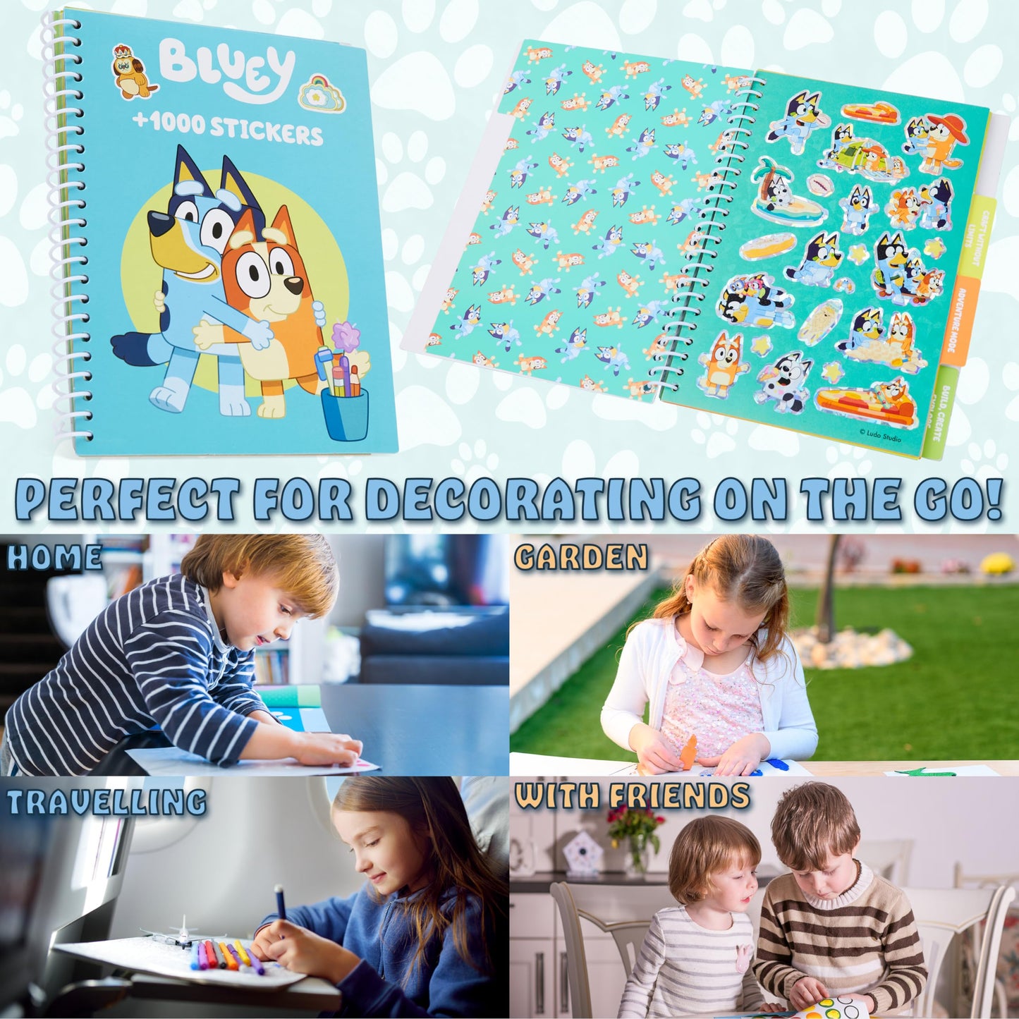 Bluey Sticker Book for Kids | 28 Sticker Sheets & 1000+ Stickers