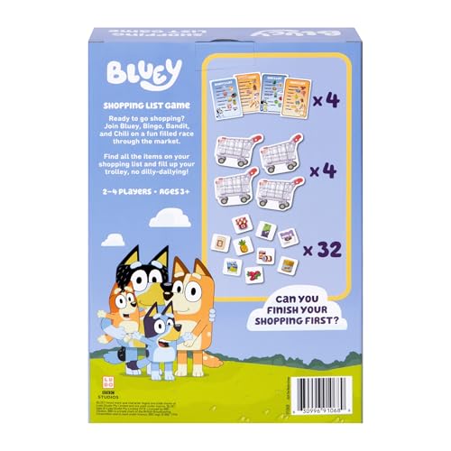Bluey Shopping List Game — Race to Fill Your Trolley with Bluey & Friends