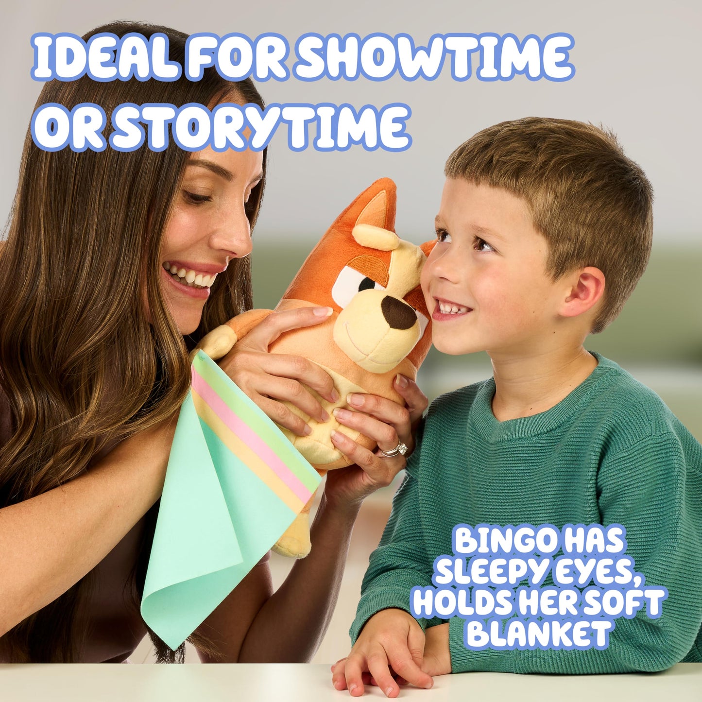 Bluey Sleepy Time Bingo Talking Plush – Soothing Bedtime Companion & Theme Song