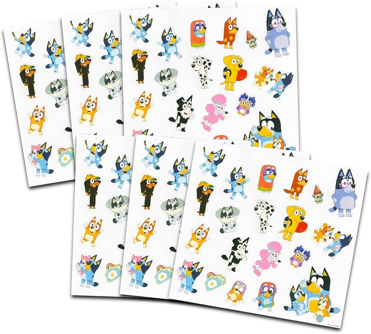 Bluey Party Favors Bundle — 240 Stickers Featuring Bluey, Bingo & Bandit | Party Supplies