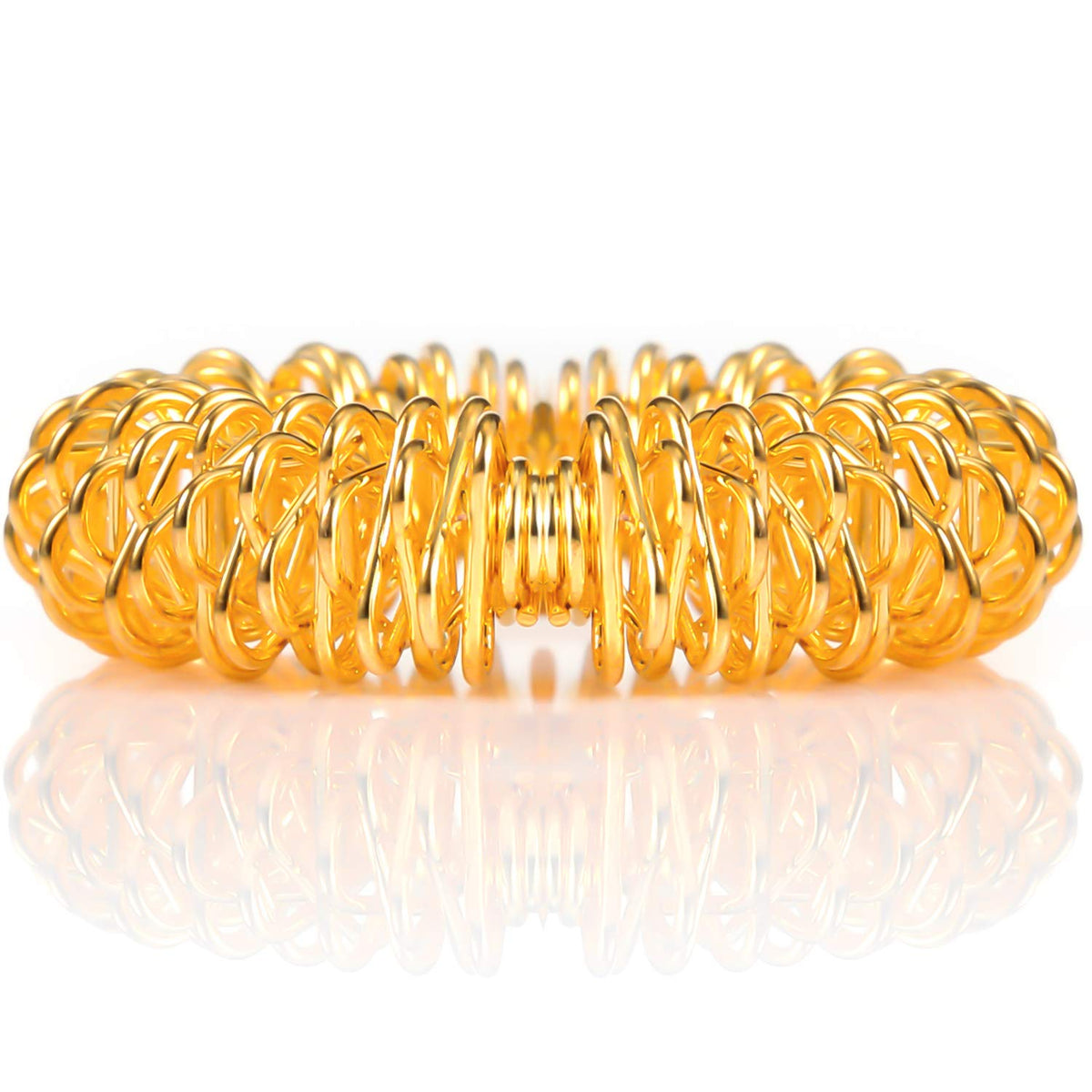 Blulu 50 Pcs Acupressure Fidget Rings — Spiky Finger Massagers for Stress Relief, Focus, and Sensory Play