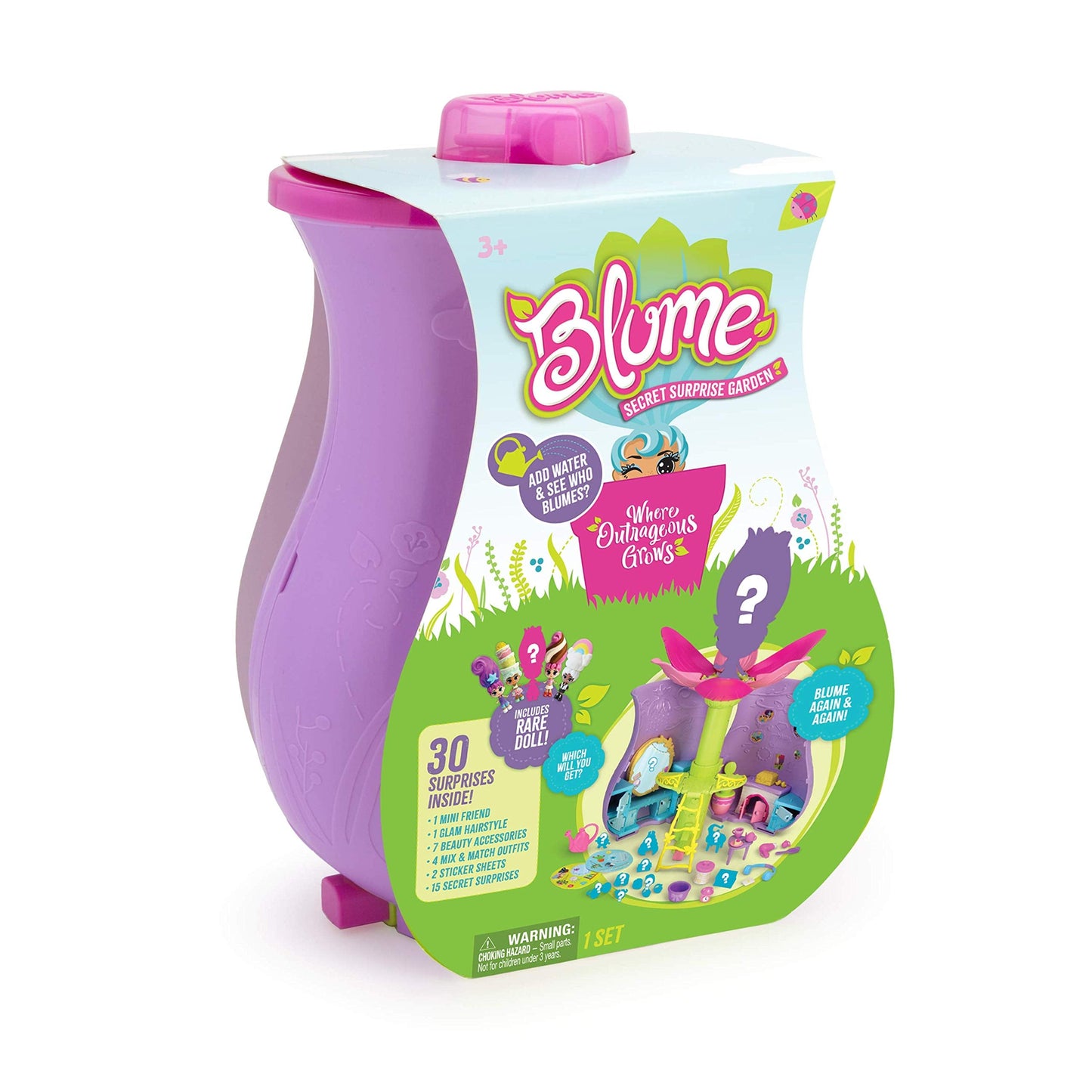 Blume Secret Surprise Garden Playset — Water-Reveal, 30 Surprises & Rare Doll