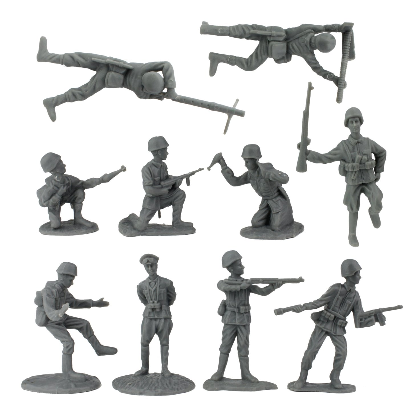 BMC Toys WW2 D-Day Invasion Playset – 114-Piece Boxed Army Men, 1:32 Scale