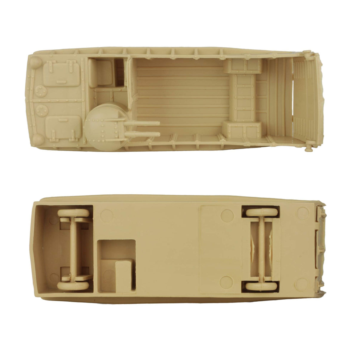 BMC Toys Classic Marx Landing Craft – 4pc Tan & OD Green, 1:72 Scale, USA Made