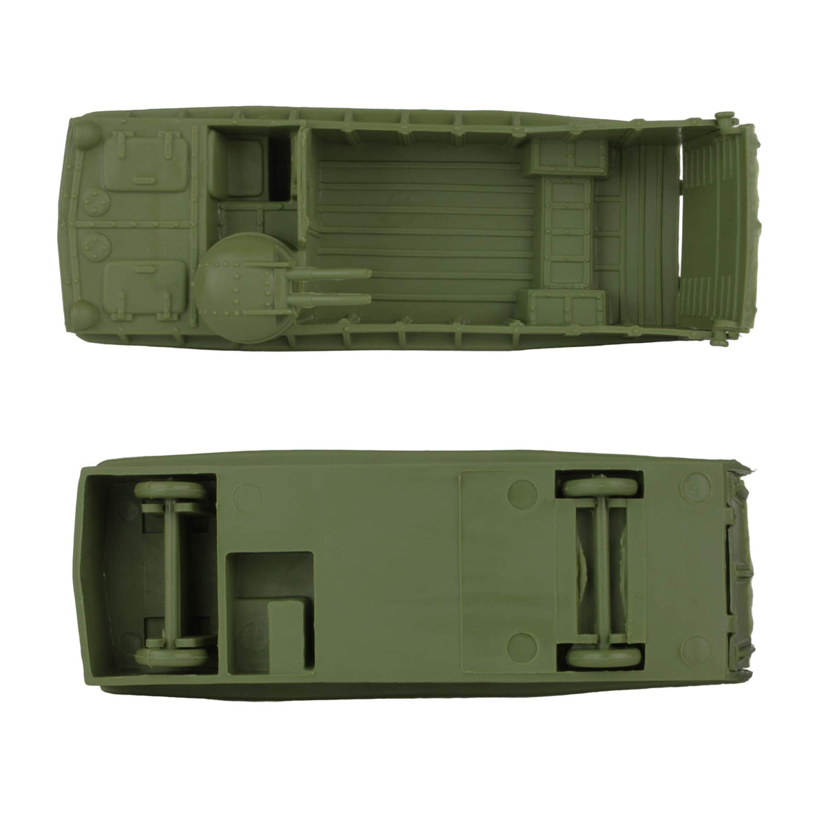 BMC Toys Classic Marx Landing Craft – 4pc Tan & OD Green, 1:72 Scale, USA Made