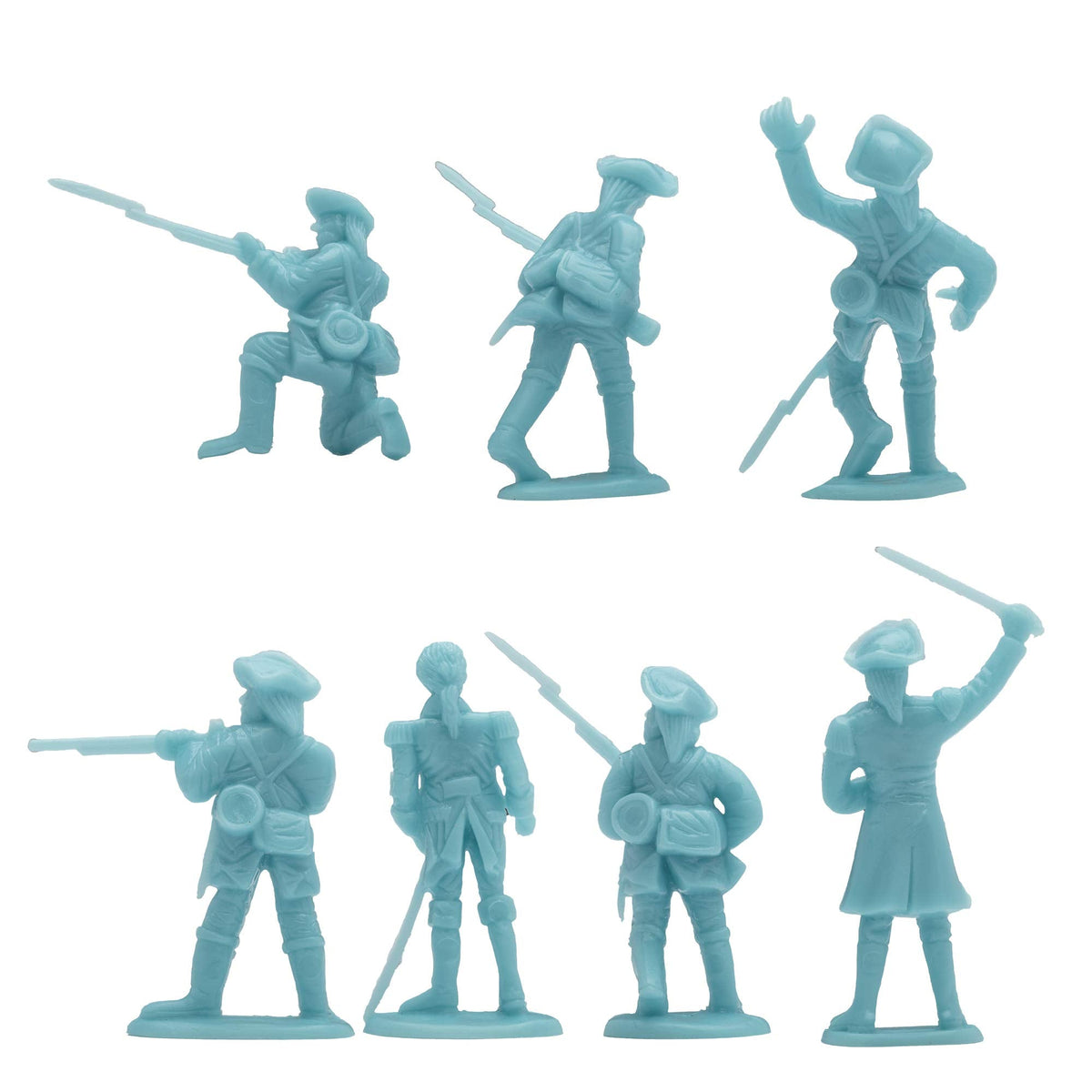BMC Toys Revolutionary War 44-Piece Brandywine Battle Army Men – 1:32 Scale