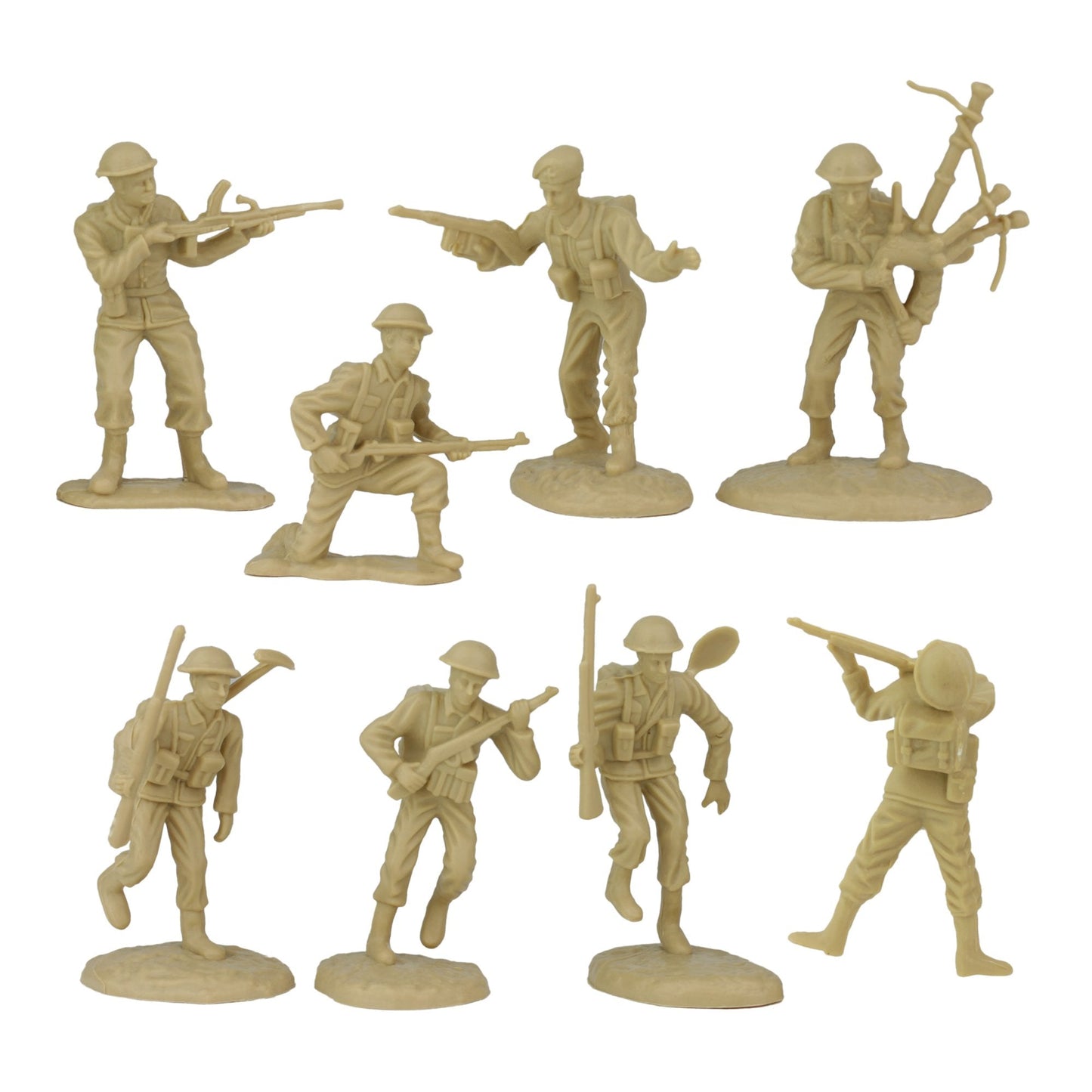 BMC Toys WW2 D-Day Invasion Playset – 114-Piece Boxed Army Men, 1:32 Scale