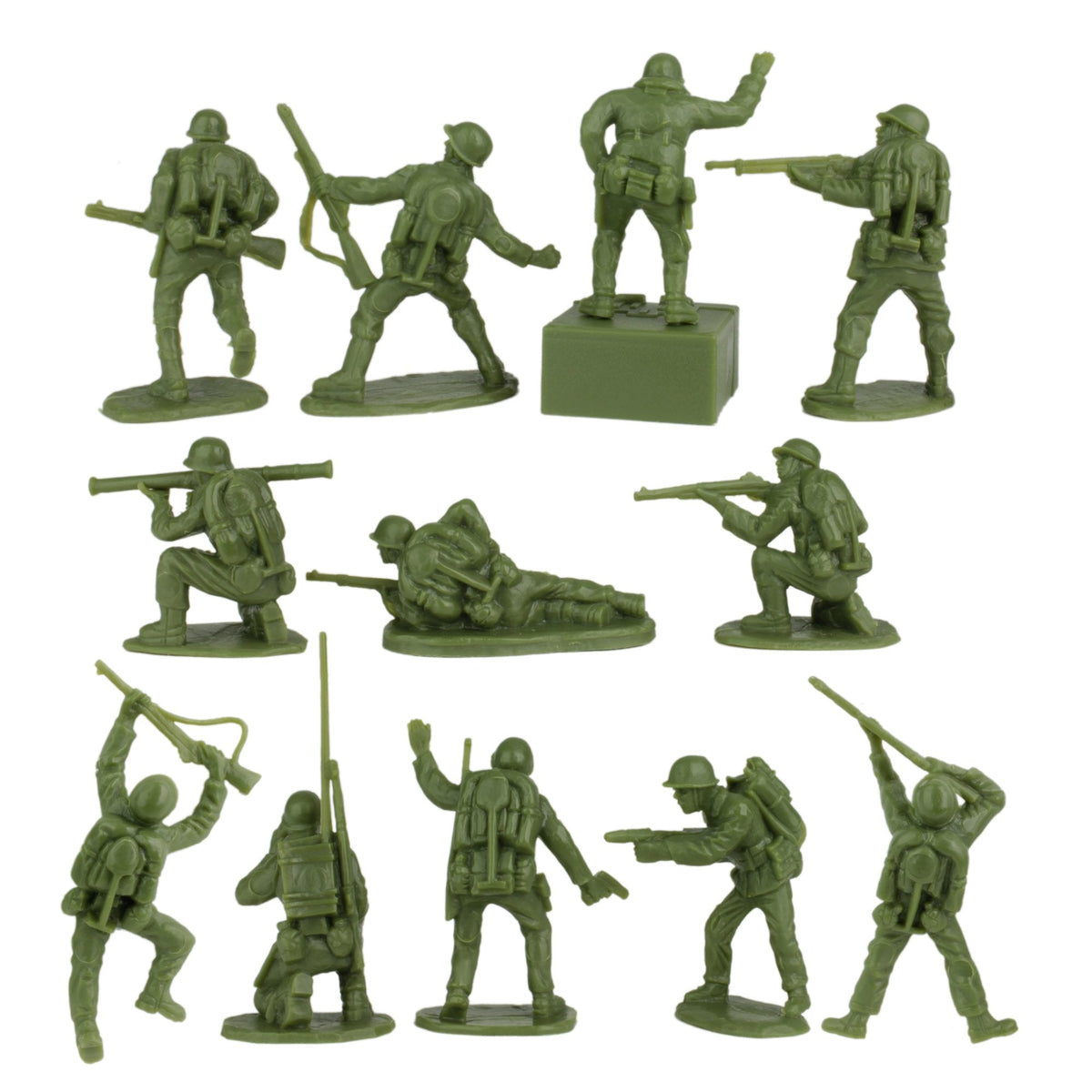 BMC Toys WW2 Iwo Jima Marines – 36-Piece Plastic Army Men, 1:32 Scale