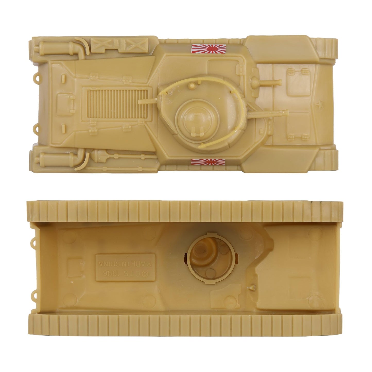 BMC CTS WW2 Japan Chi-Ha Tanks – Tan 2pc, 1:38 Scale Plastic Army Vehicles
