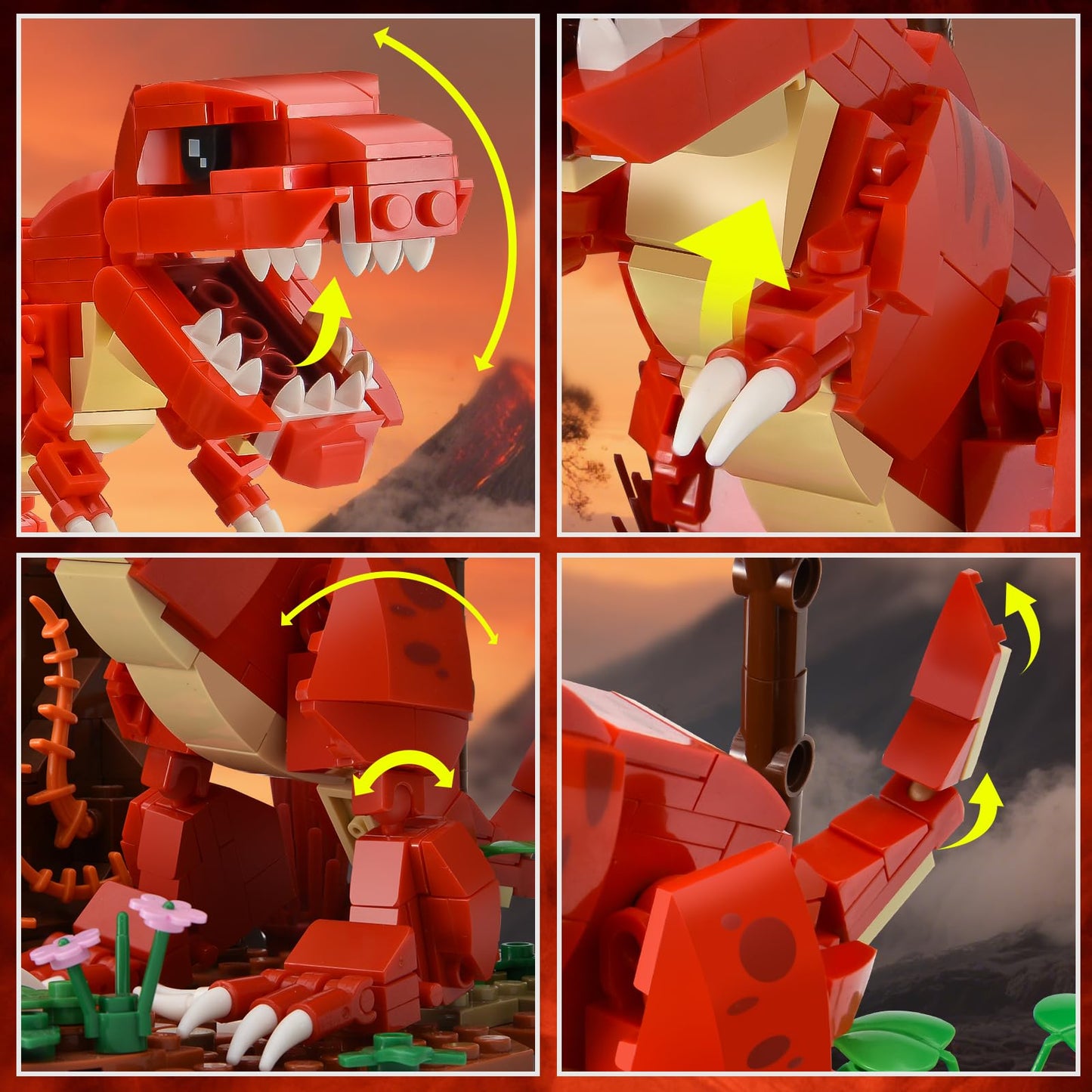BNG Dinosaur Building Set for Adults — Tyrannosaurus Rex Desktop Decoration (559 PCS)