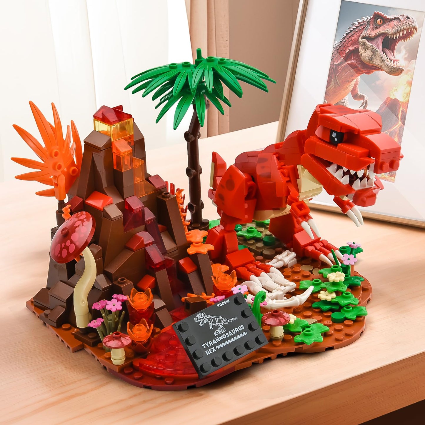 BNG Dinosaur Building Set for Adults — Tyrannosaurus Rex Desktop Decoration (559 PCS)