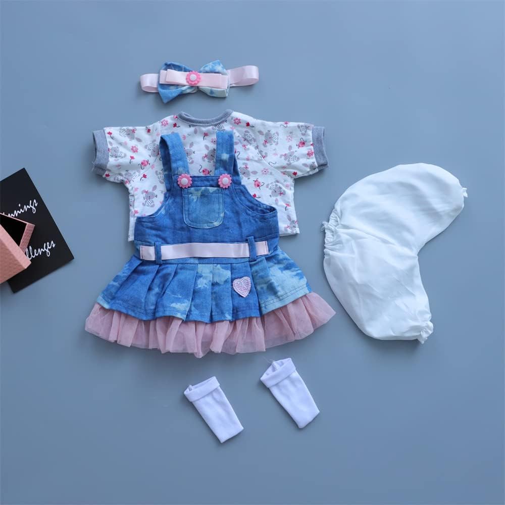 BNNPUU Reborn Baby Dolls Clothes - Little Lion 6pc Outfit Set for 17-23 inch Dolls