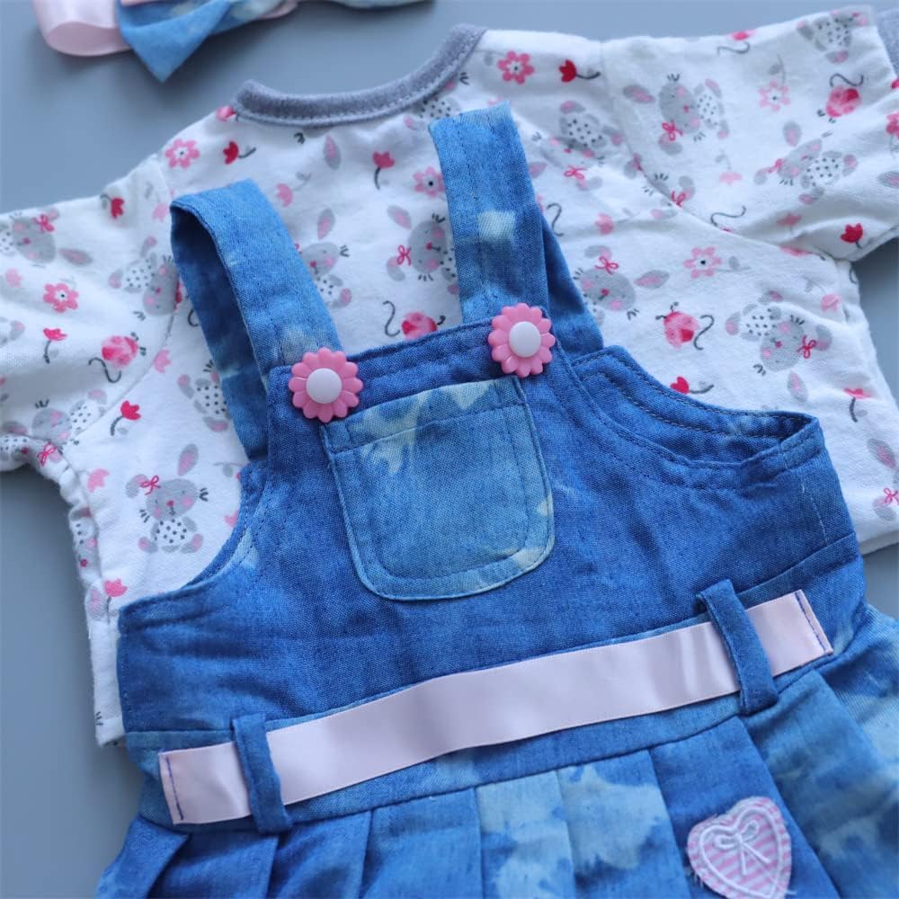 BNNPUU Reborn Baby Dolls Clothes - Little Lion 6pc Outfit Set for 17-23 inch Dolls