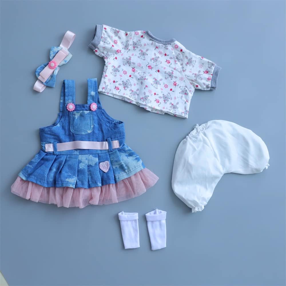BNNPUU Reborn Baby Dolls Clothes - Little Lion 6pc Outfit Set for 17-23 inch Dolls
