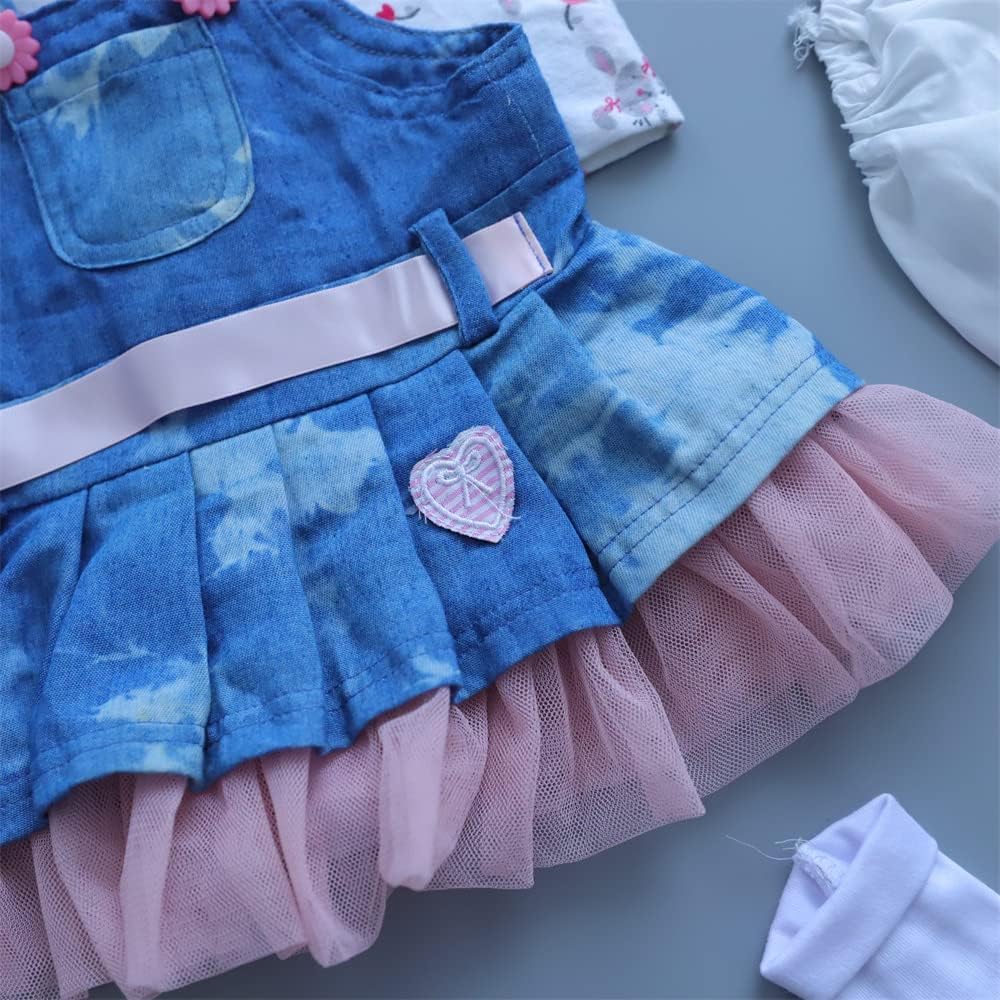 BNNPUU Reborn Baby Dolls Clothes - Little Lion 6pc Outfit Set for 17-23 inch Dolls
