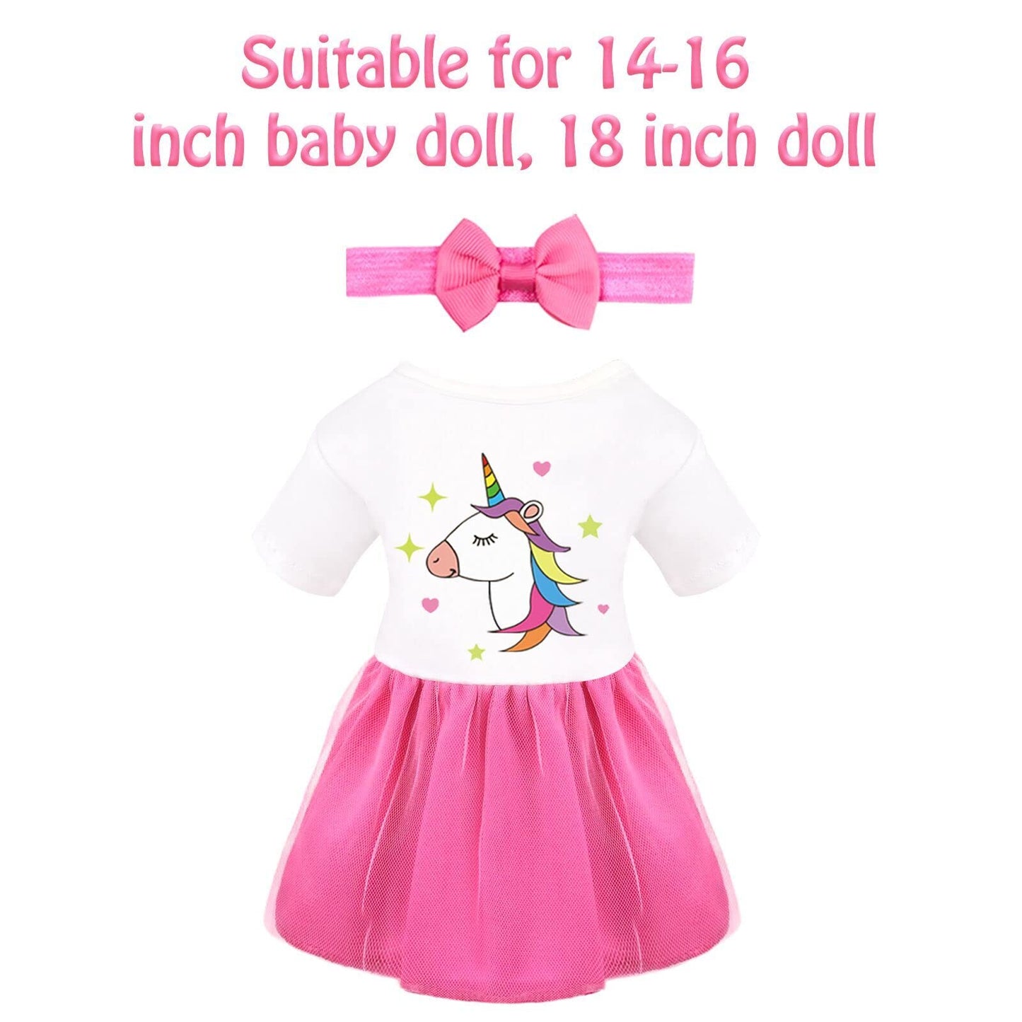 BNUZEIYI Baby Doll Accessories Set – Diaper Bag, Bottles & Care Kit for 14-16 and 18-Inch Dolls