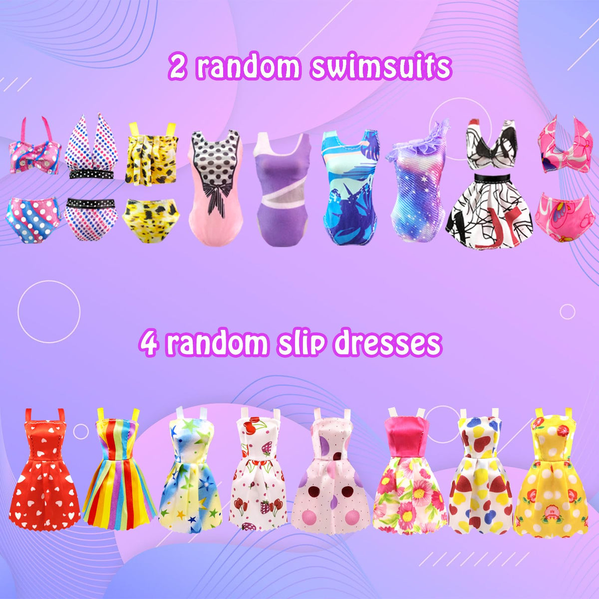 BNUZEIYI 11.5 Inch Doll Clothes Set – Princess Dresses & Accessories
