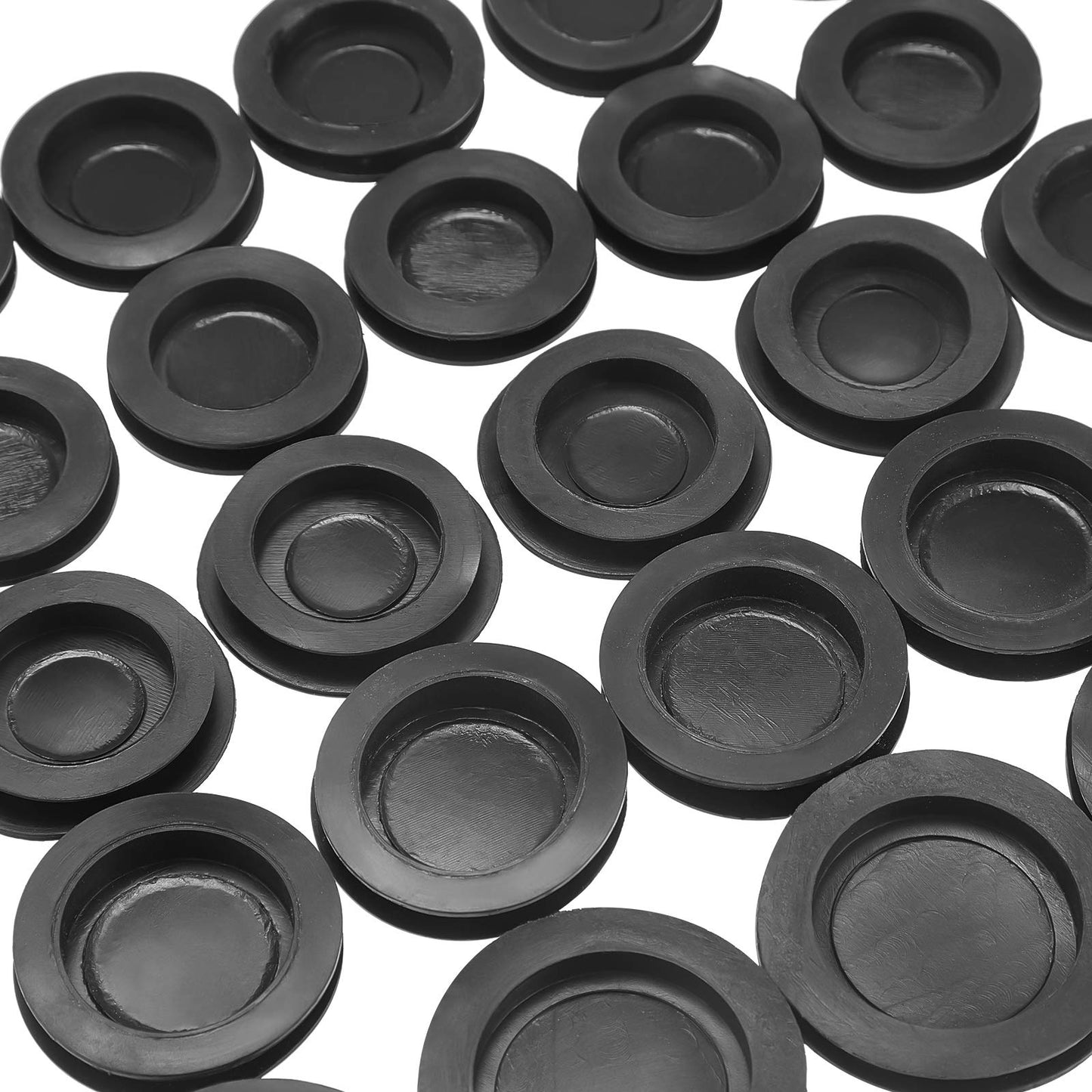 Boao 20-Piece Piggy Bank Stopper Set | Rubber Plugs, 5 Sizes, Black