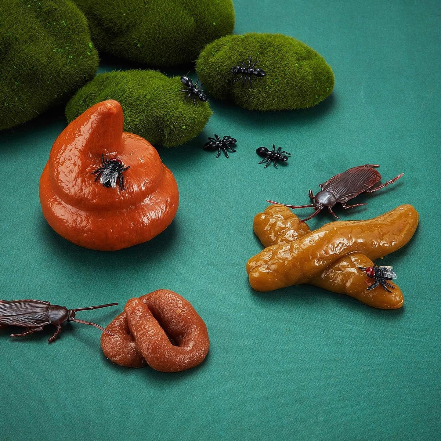 Boao 8 Pcs Fake Poop Set — Realistic Gag Toys for Pranks & Halloween