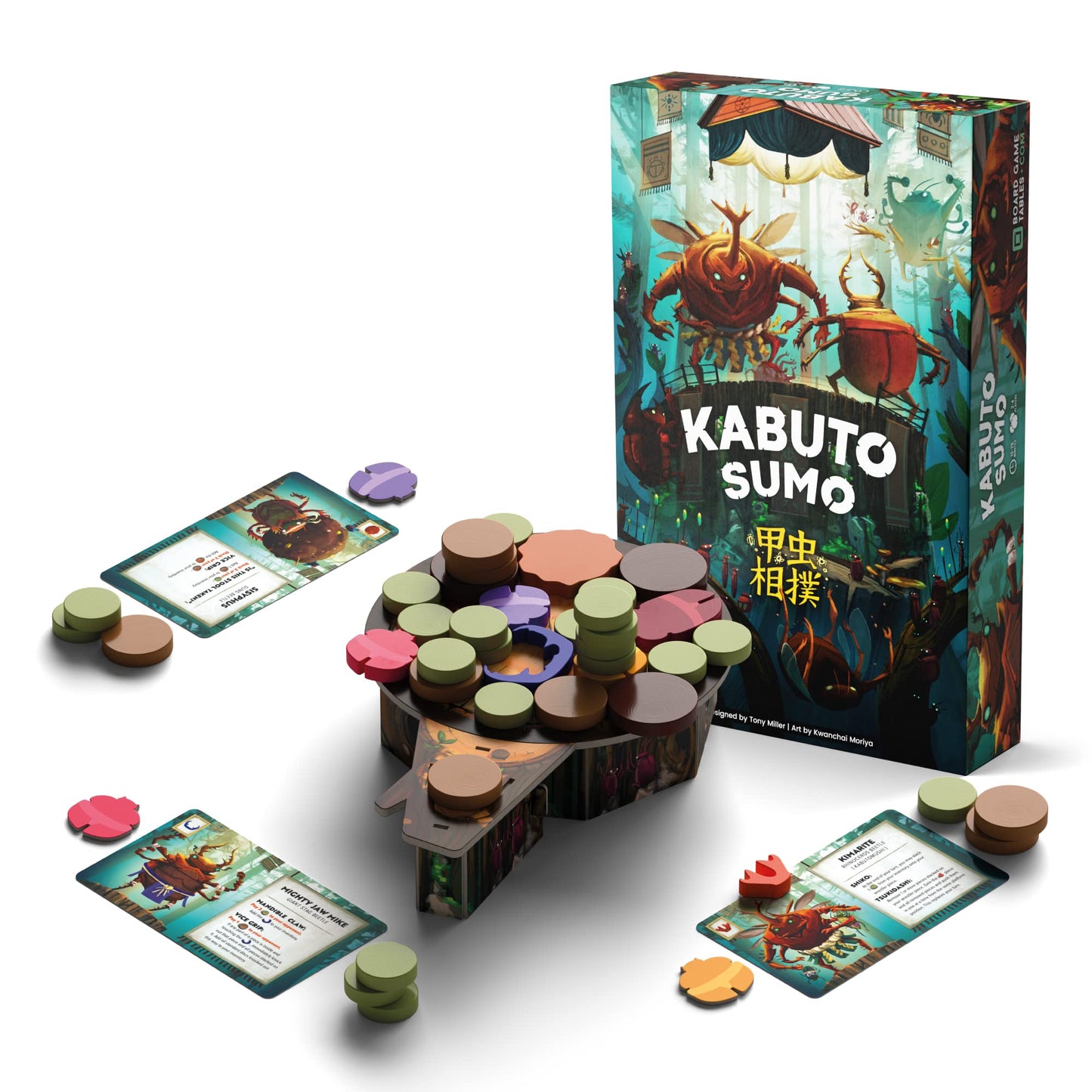 Allplay Kabuto Sumo Board Game | 2-4 Players | 15-20 Min Rounds