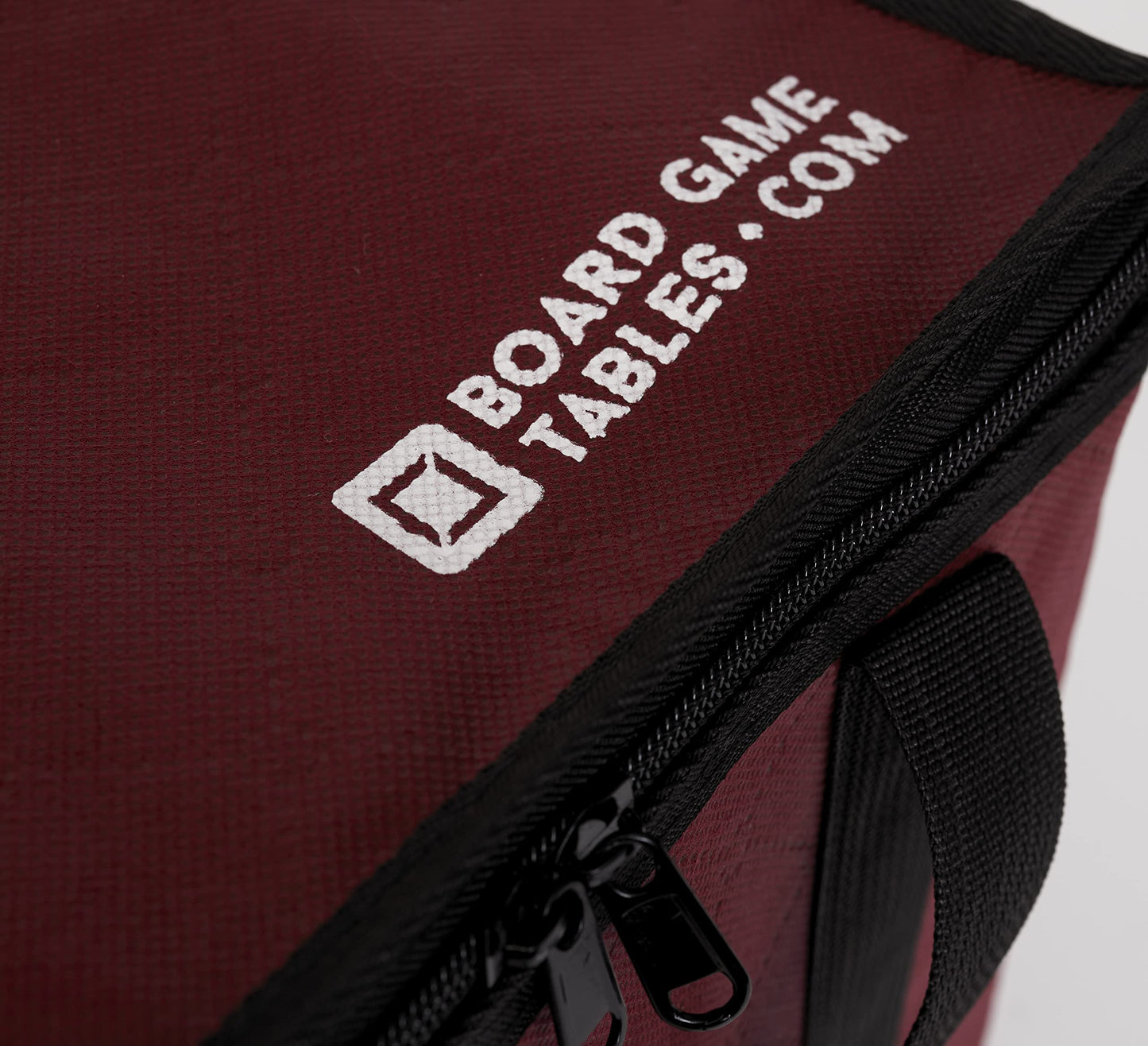 Lightweight Board Game Bag with Zippered Lid - Red | BOARD GAME TABLES.COM