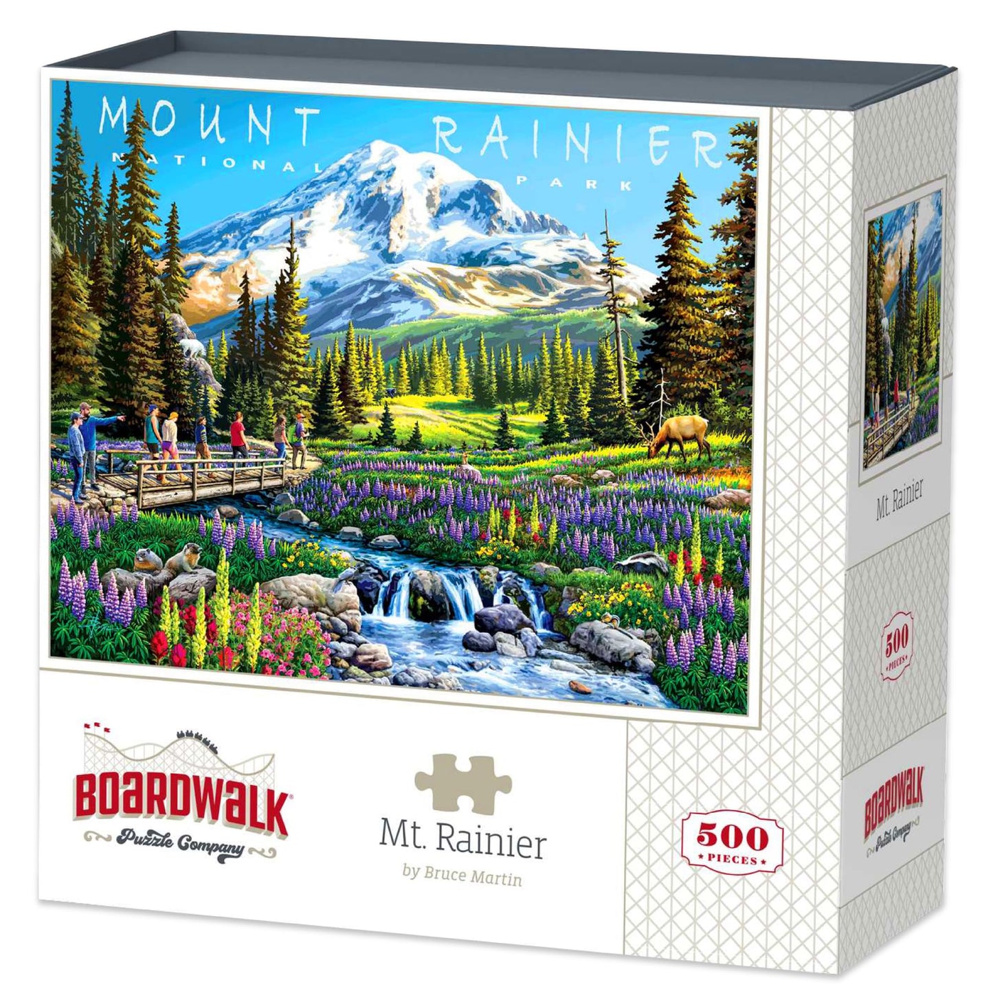 Boardwalk Puzzles Mt Rainier National Park — 500-Piece Jigsaw for Adults | Made in USA