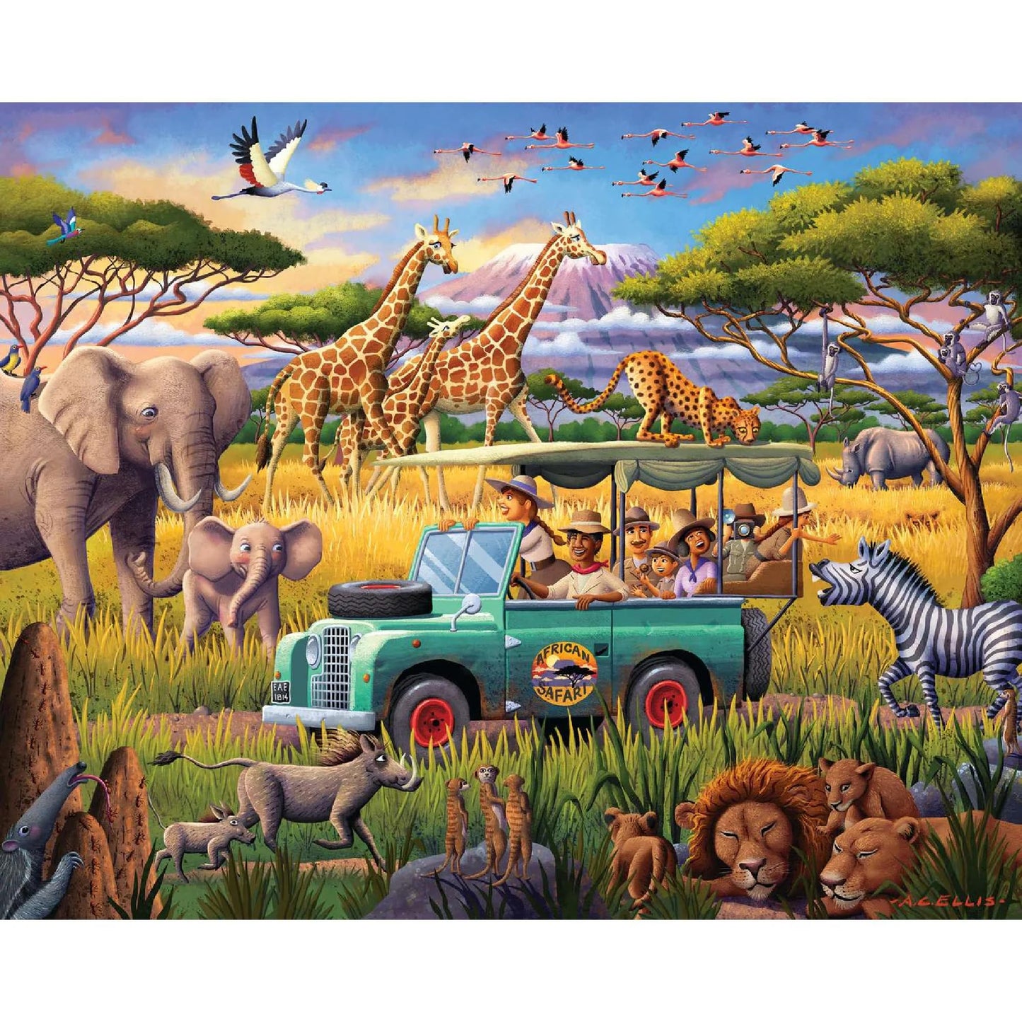 Boardwalk Puzzles Safari Expedition — 1000 Piece Jigsaw Puzzle for Adults (Made in USA) | Boardwalk Puzzle Company