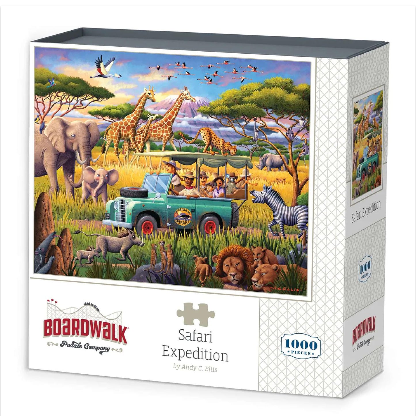 Boardwalk Puzzles Safari Expedition — 1000 Piece Jigsaw Puzzle for Adults (Made in USA) | Boardwalk Puzzle Company