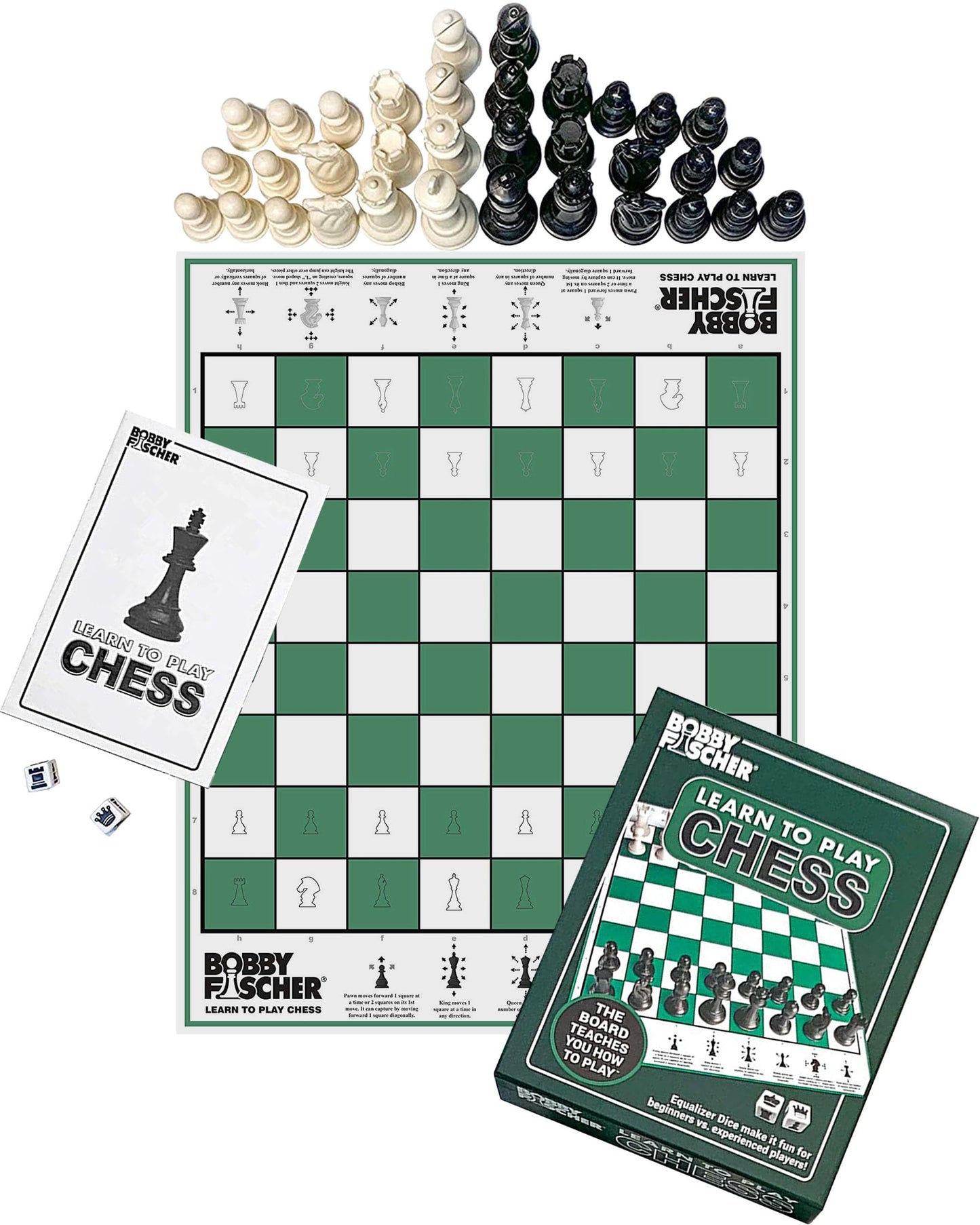 Bobby Fischer Learn to Play Chess Set – Illustrated Folding Board