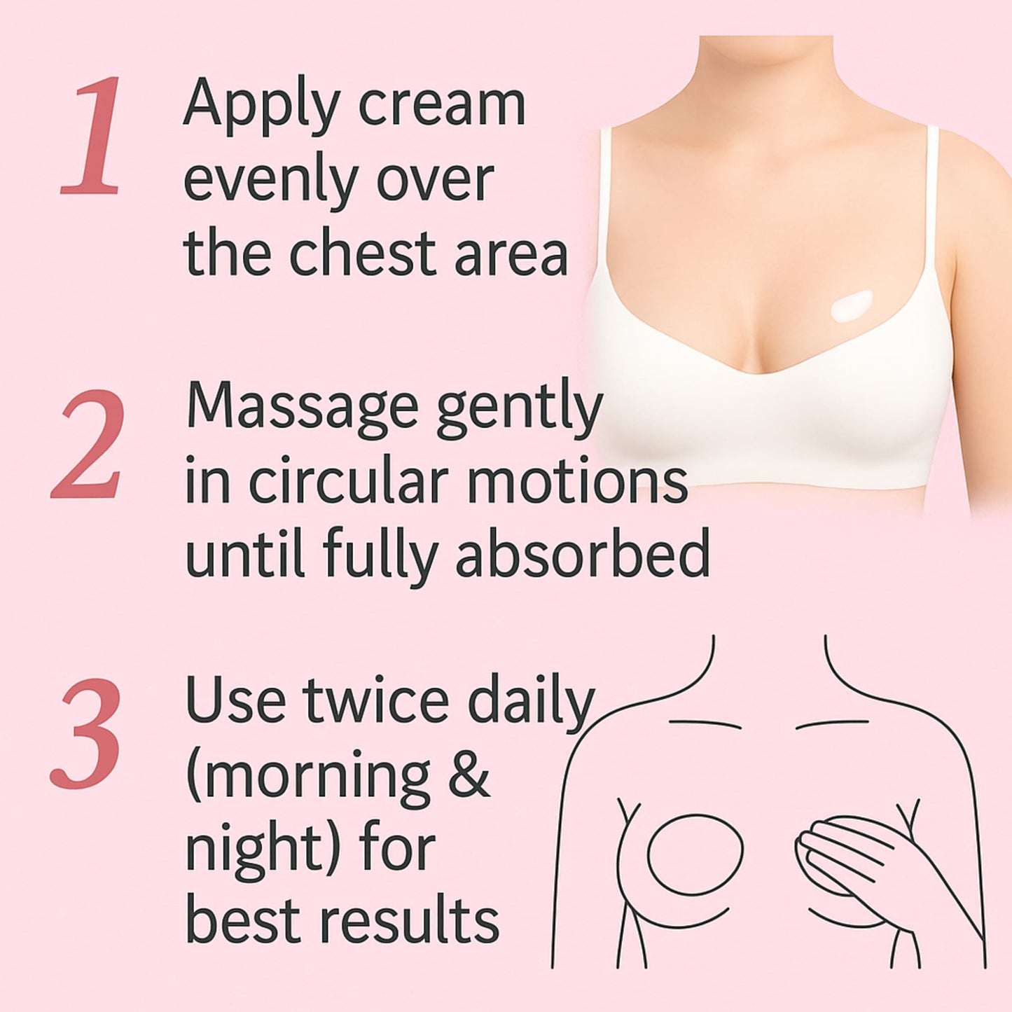 Bodied by Bella Breast Reduction Cream for Women – Firming, Lifting & Comfort