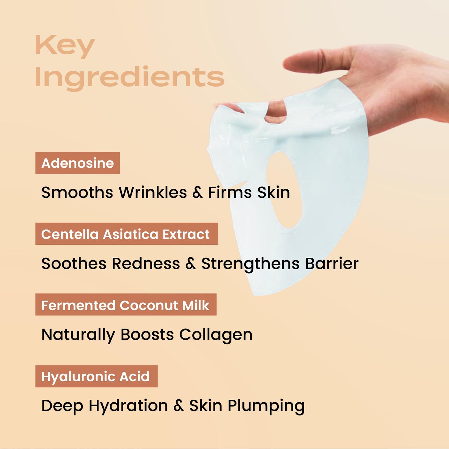 Body Restore Natural Collagen Face Mask 5 Pack – Hydration, Glow & Valentine Gift Set