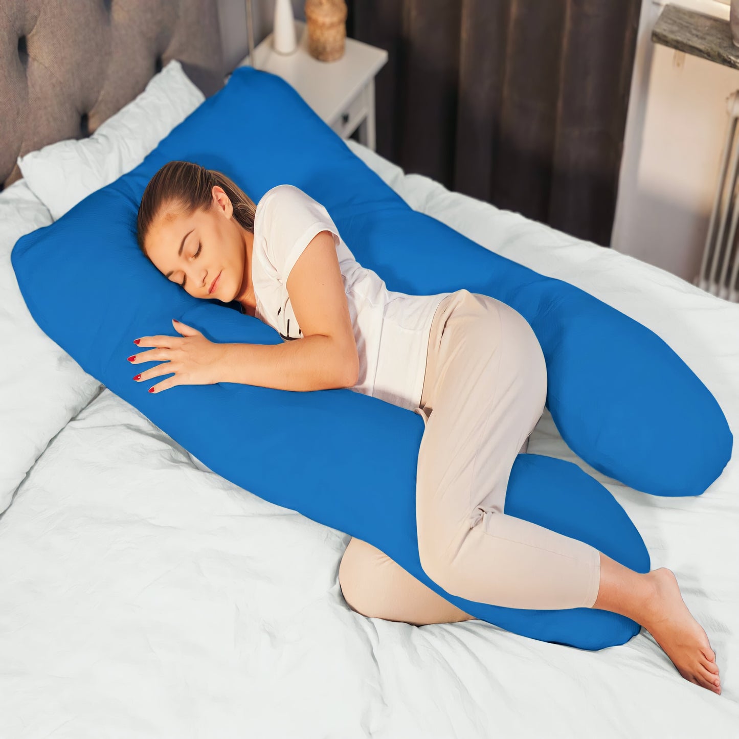 Full Body Pregnancy Pillow UK – U-Shaped Maternity Support